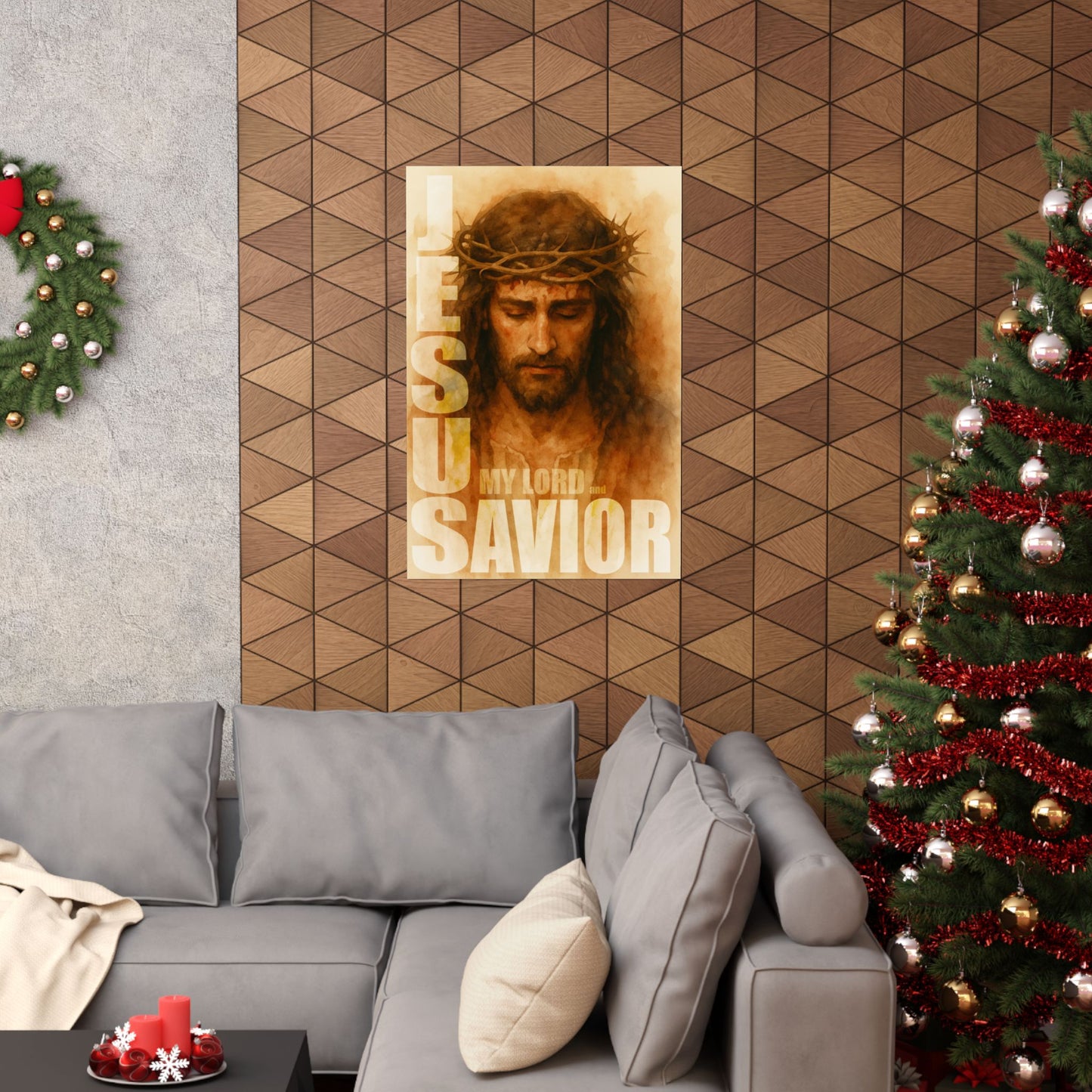 Christian Wall Art, Matte Vertical Posters, Jesus My Lord and Savior, Inspirational Print, Religious Home Decor, Faith Gifts, Religious