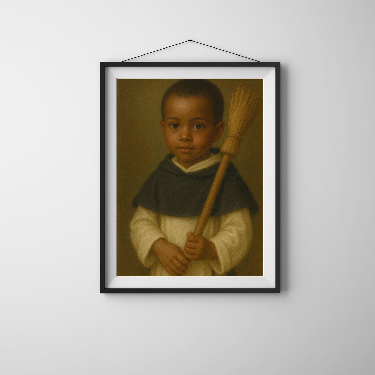 Saint Martin Art Print: Baby Saint Martin de Porres Catholic Nursery Art, Baptism, Baby Shower Gift ⬇️ Digital Download
