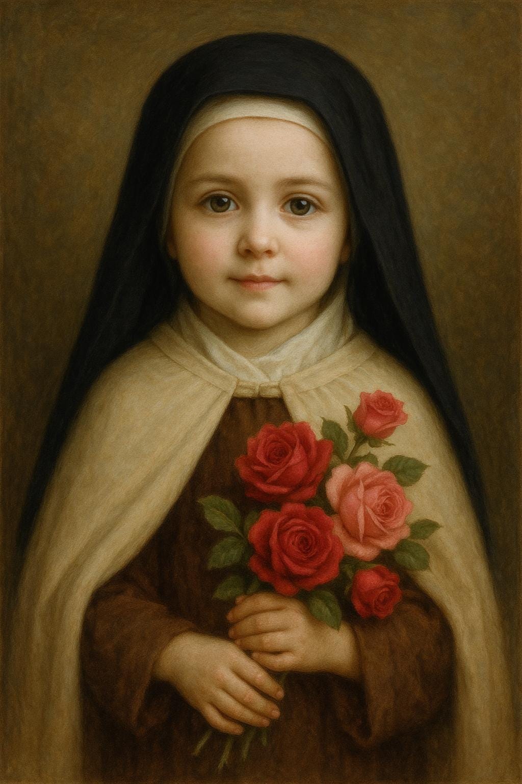 Saint Therese Art Print: Baby Saint Therese Catholic Nursery Decor, Baptism, Baby Shower Faith Gift ⬇️ Digital Download