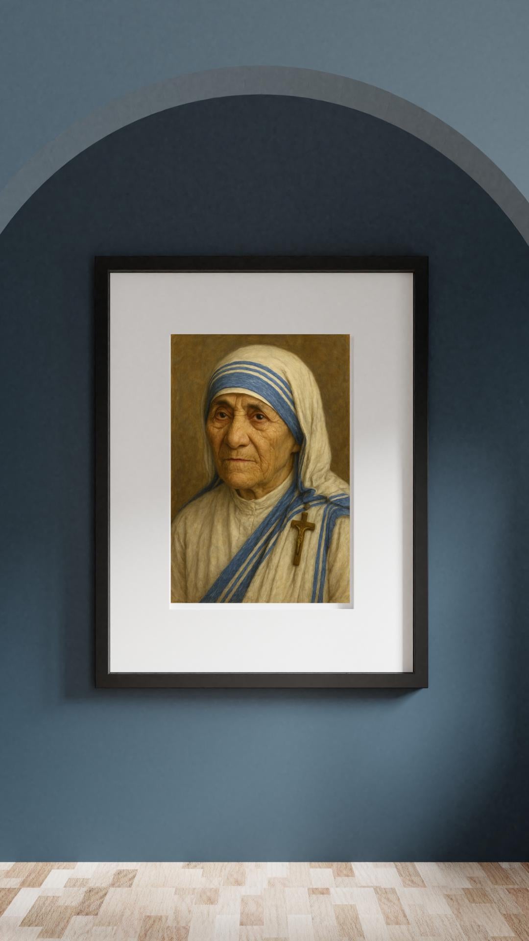 Saint Teresa Framed Poster: Inspirational Catholic Christian Wall Art