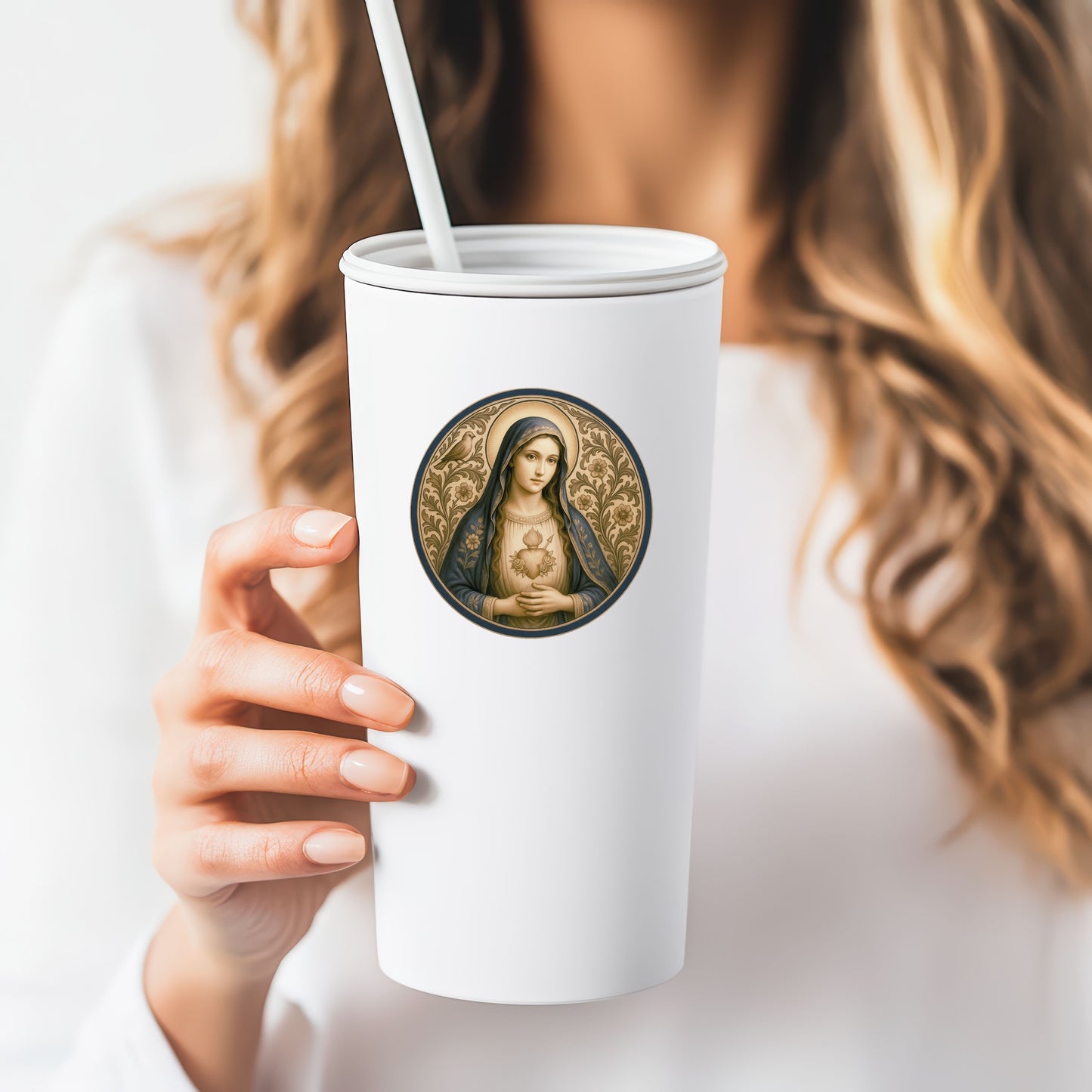 Virgin Mary Sticker | Religious Marian Devotional Sticker | Perfect Christmas or Confirmation Gift