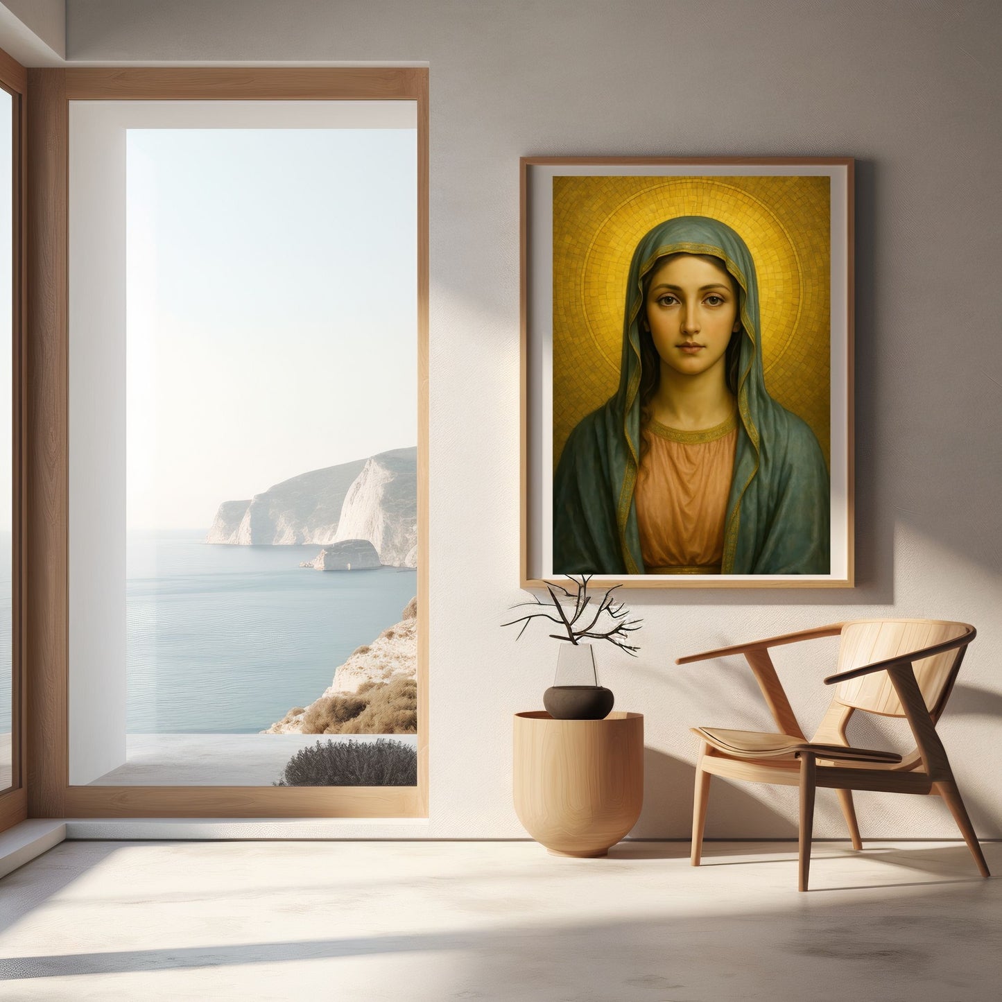 Virgin Mary Portrait Printable Wall Art | Digital Download Print ⬇️