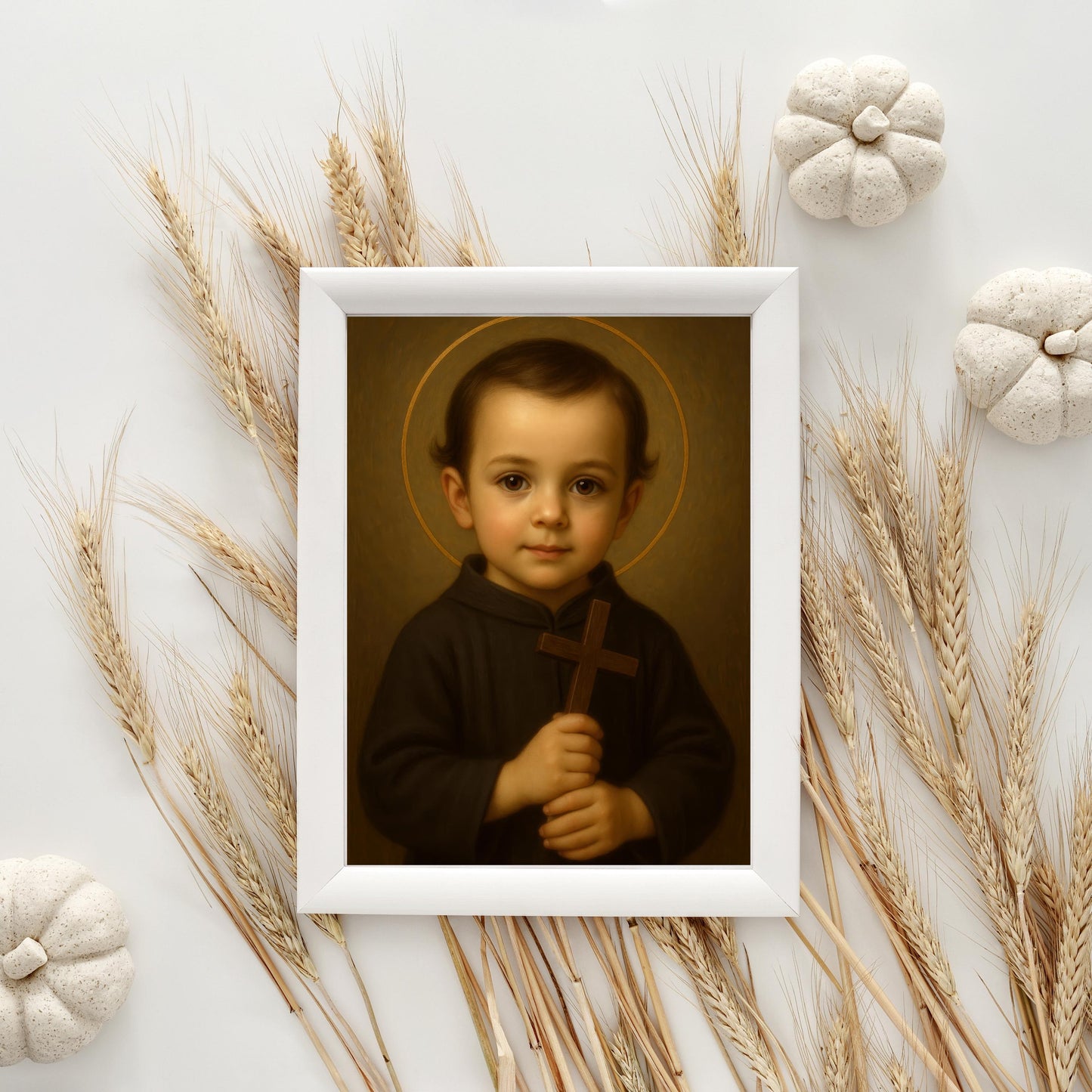 Saint John Art Print: Baby Saint John of the Cross Catholic Nursery Art, Baptism, Baby Shower Gift ⬇️ Digital Download