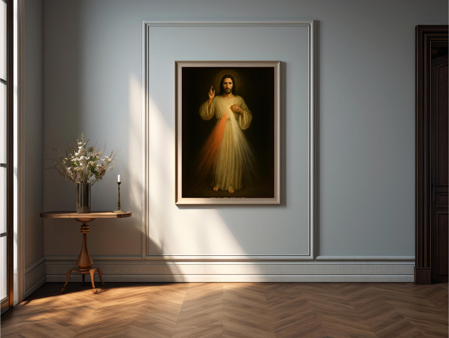 Divine Mercy Jesus Print: Full Length Catholic Christian Wall Art ⬇️ Digital Download