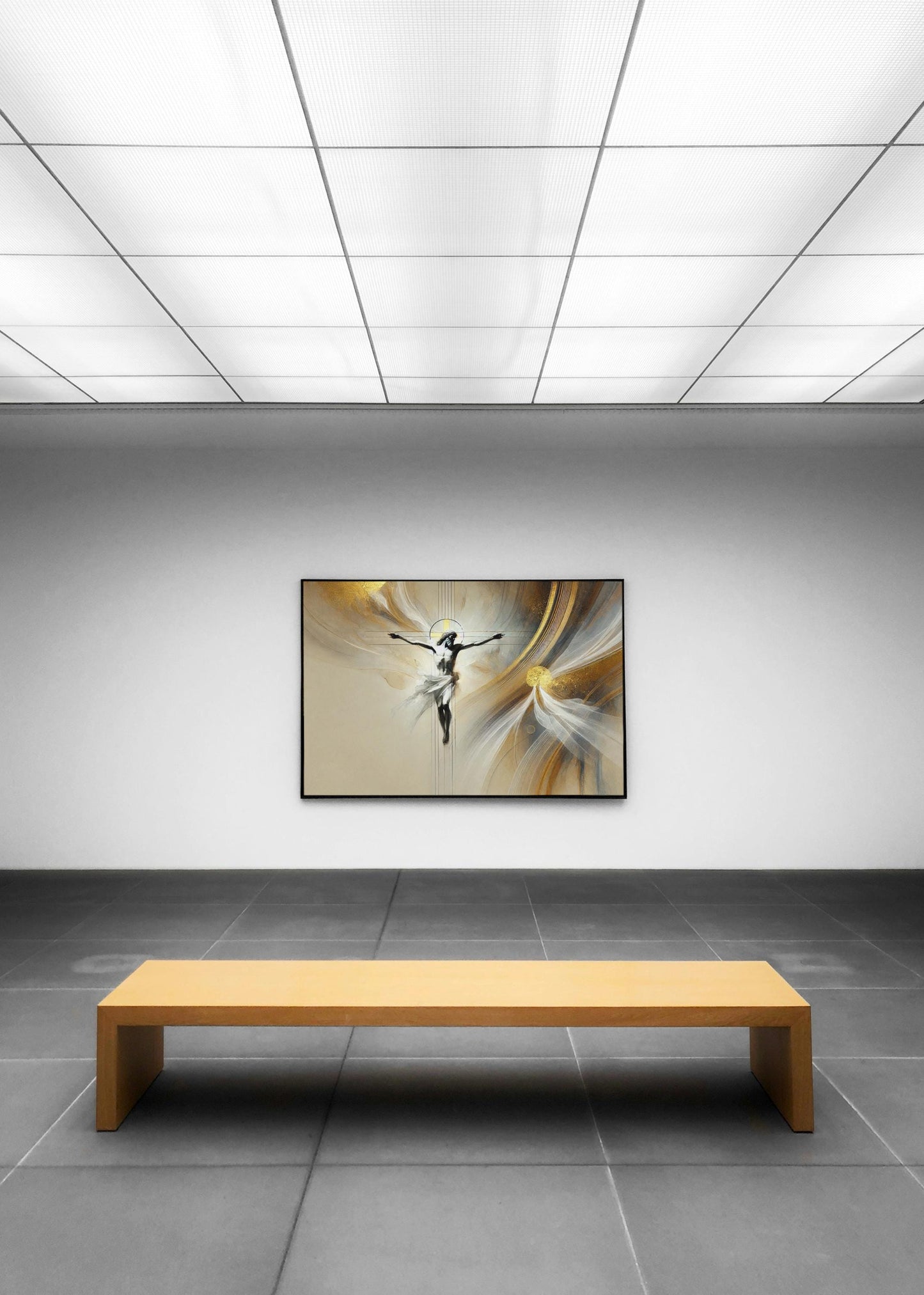 Crucified Savior Art Print: Christian Easter Wall Decor, Christian Wall Art ⬇️ Digital Download
