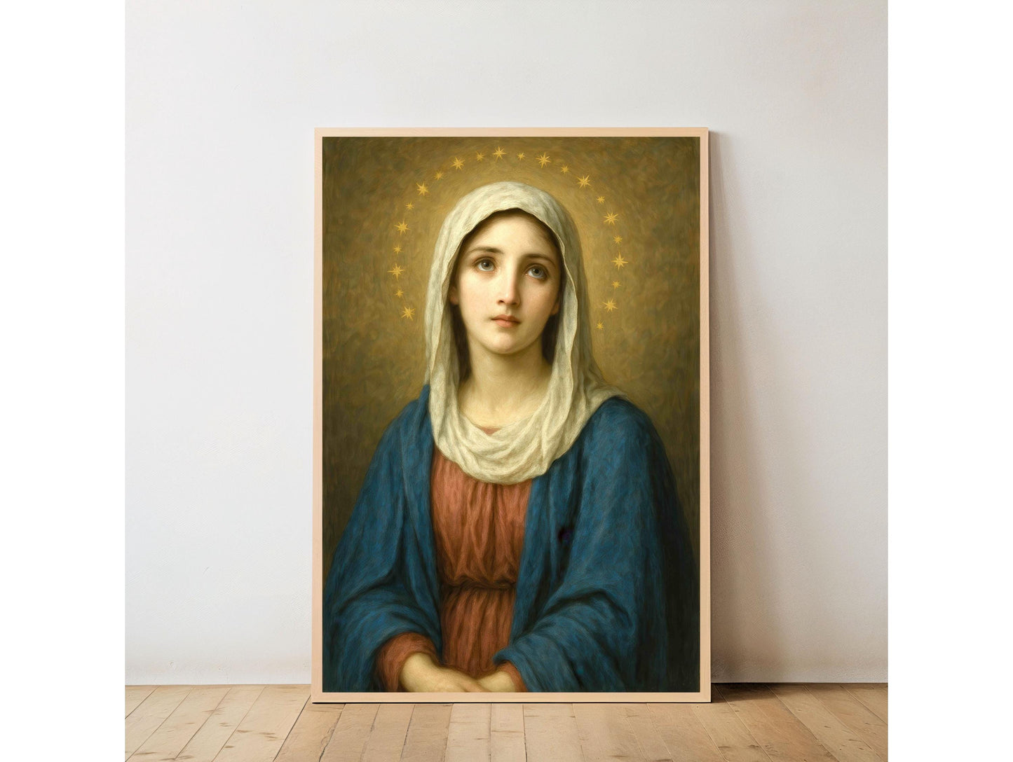 Virgin Mary Printable Portrait: Catholic Home Decor, Christian Wall Art ⬇️ Digital Download