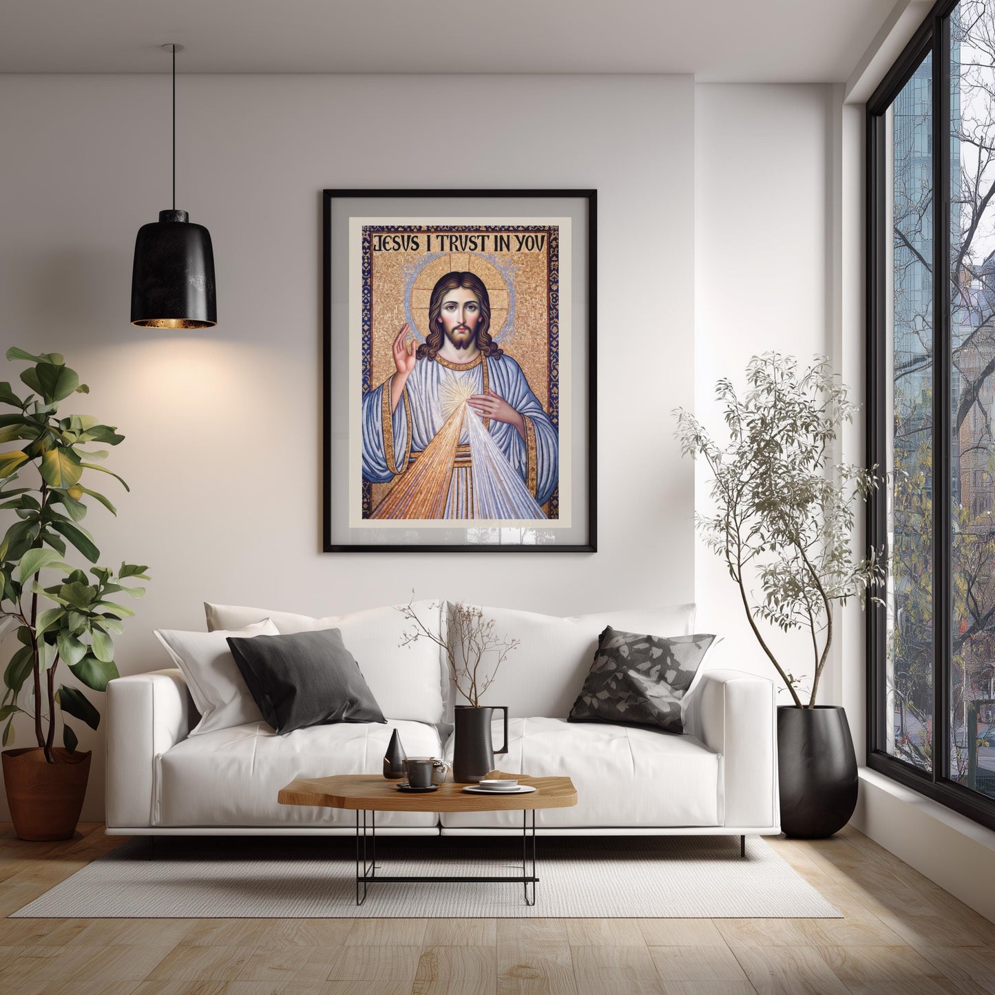 Divine Mercy Jesus Icon Print: Byzantine Catholic Wall Art ⬇️ Digital Download