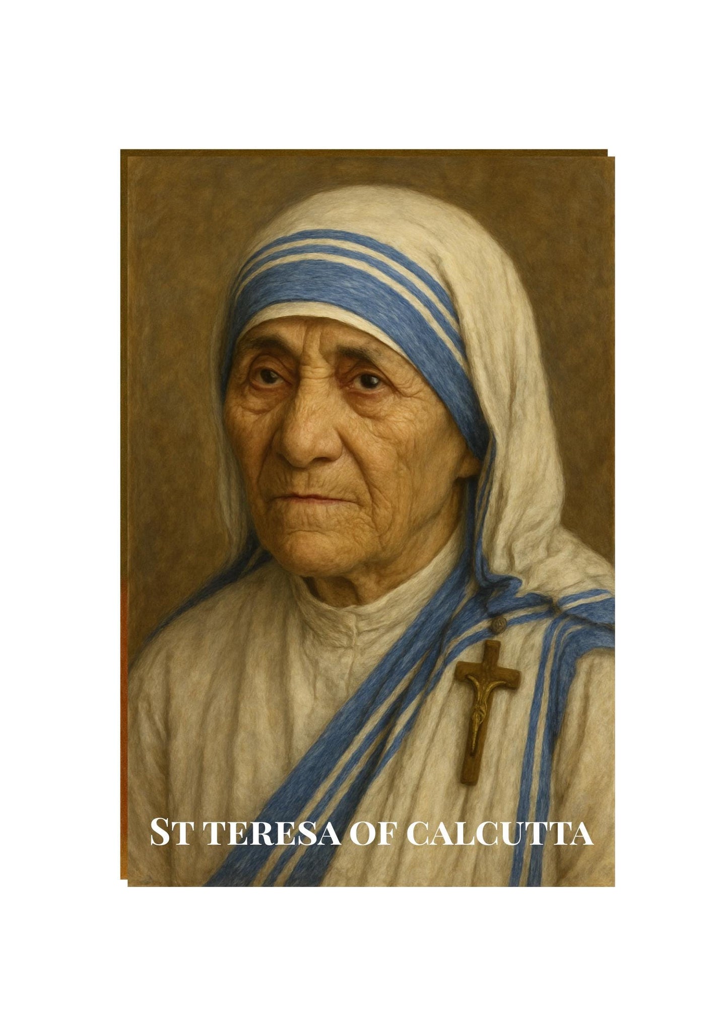 Saint Teresa Framed Poster: Inspirational Catholic Christian Wall Art