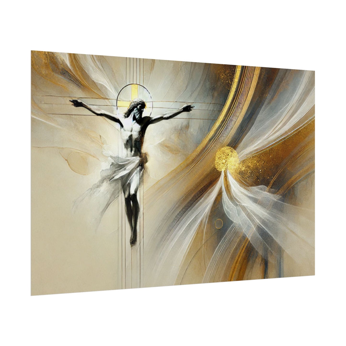 Sacred rolled posters, spiritual wall art, divine decor, Christian artwork, religious home decoration