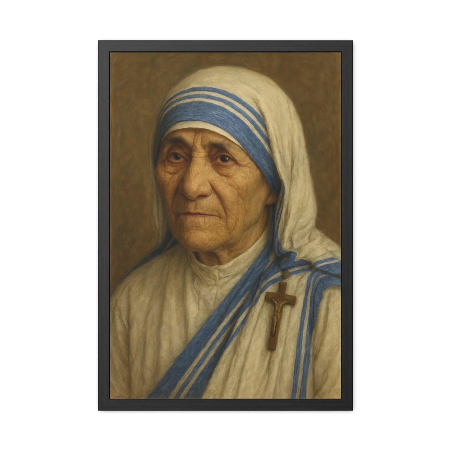 Inspirational Framed Posters, Saint Mother Teresa Art, Motivational Decor, Home Office Wall Art, Gift for Faith and Love