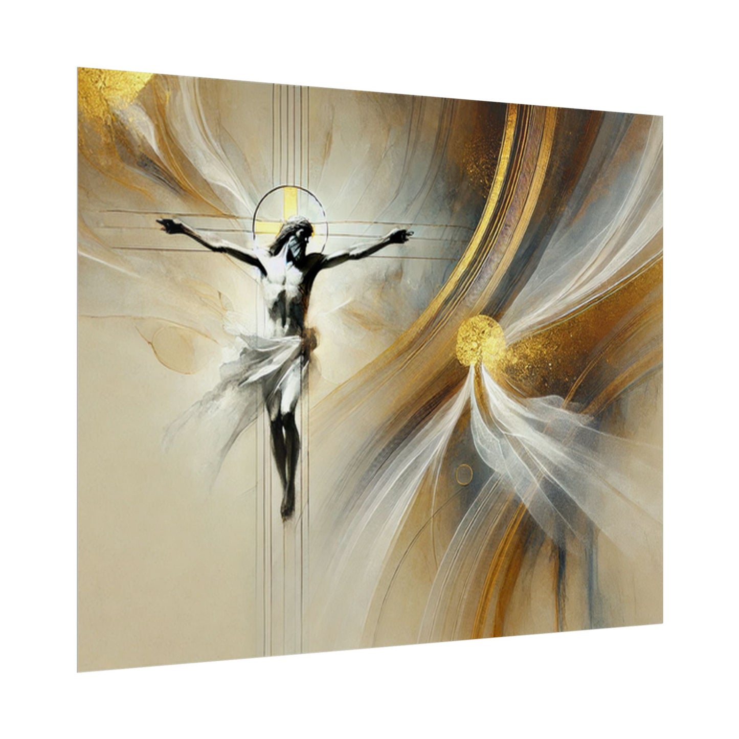 Sacred rolled posters, spiritual wall art, divine decor, Christian artwork, religious home decoration