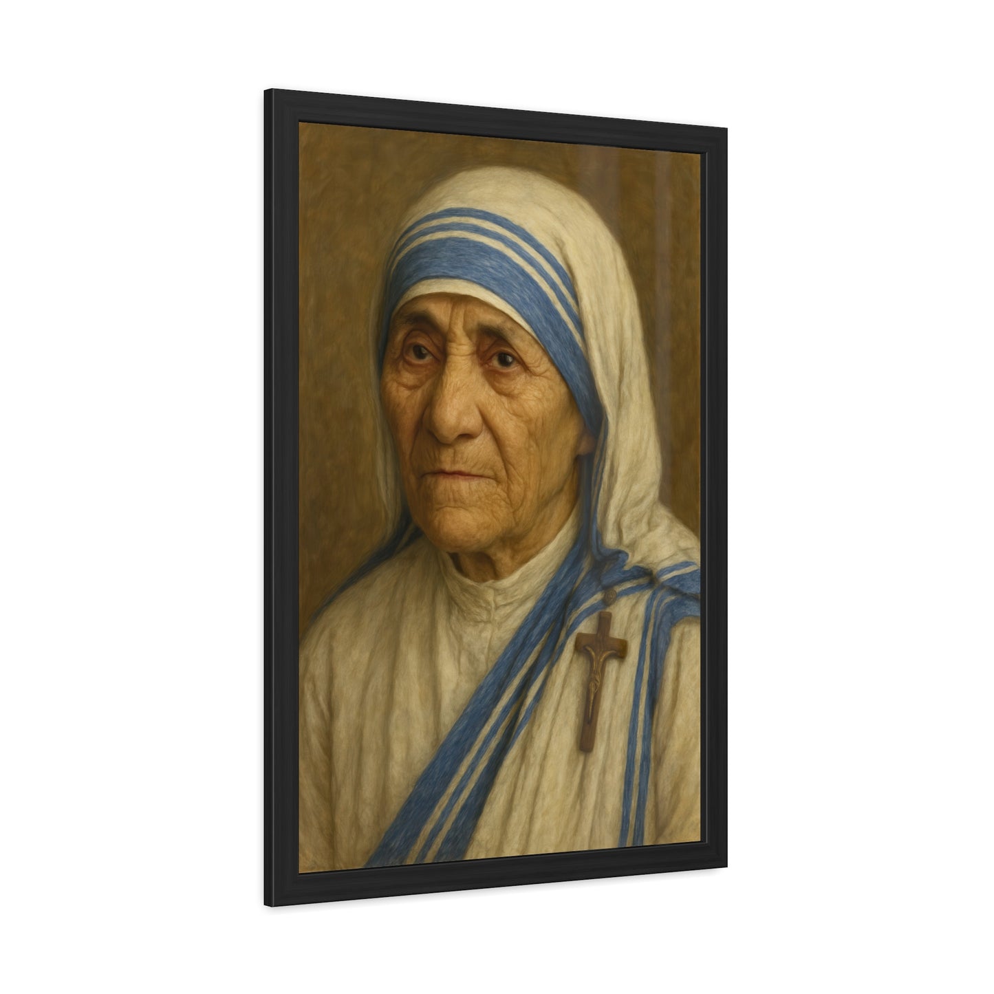 Inspirational Framed Posters, Saint Mother Teresa Art, Motivational Decor, Home Office Wall Art, Gift for Faith and Love