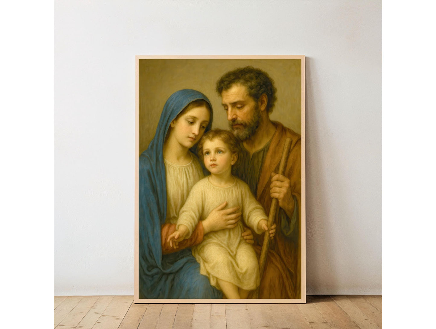 Holy Family Art Print: Catholic Home Decor Christian Wall Art ⬇️ Digital Download