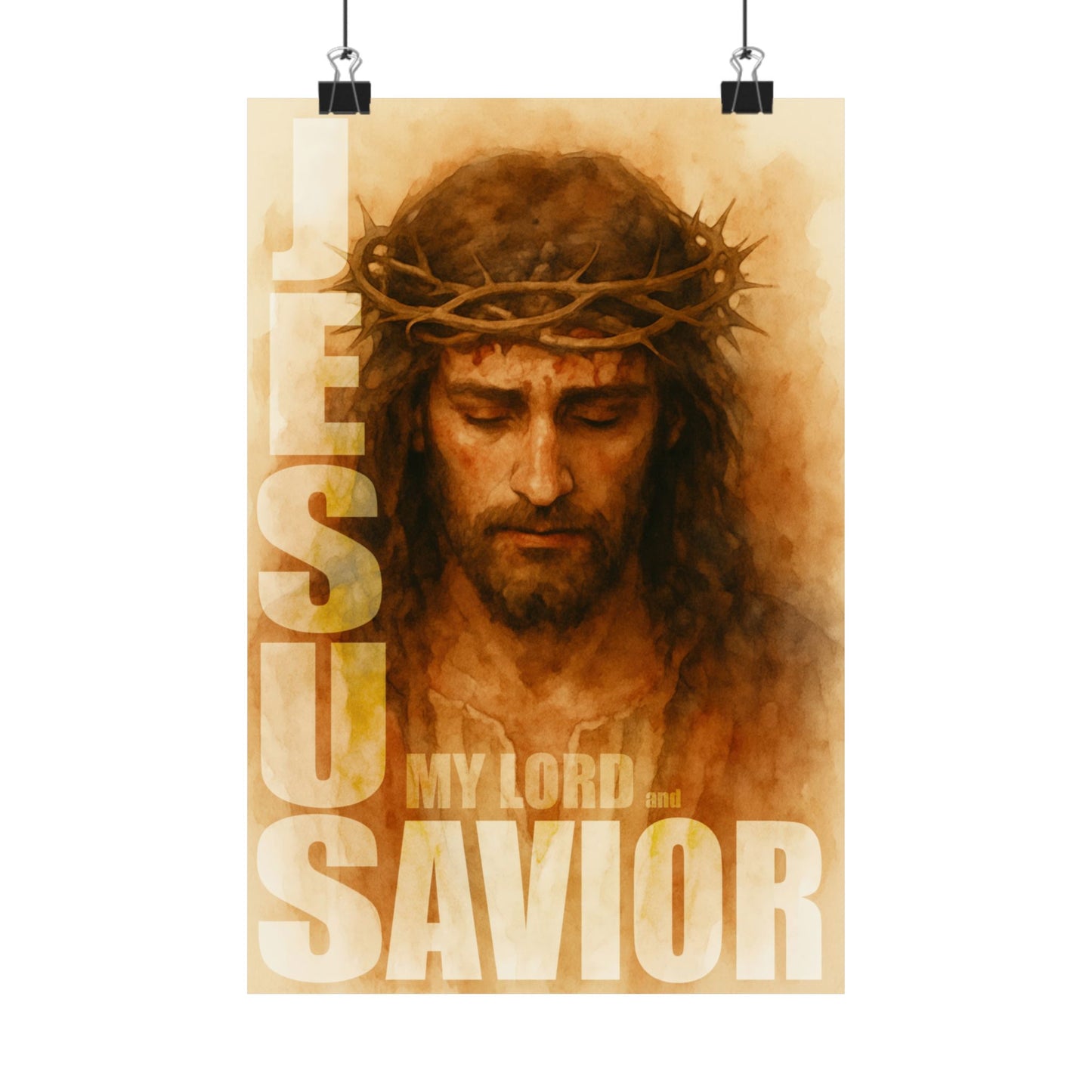 Christian Wall Art, Matte Vertical Posters, Jesus My Lord and Savior, Inspirational Print, Religious Home Decor, Faith Gifts, Religious