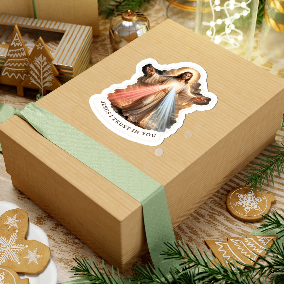 Divine Mercy Jesus Kiss-Cut Sticker | Jesus I Trust In You