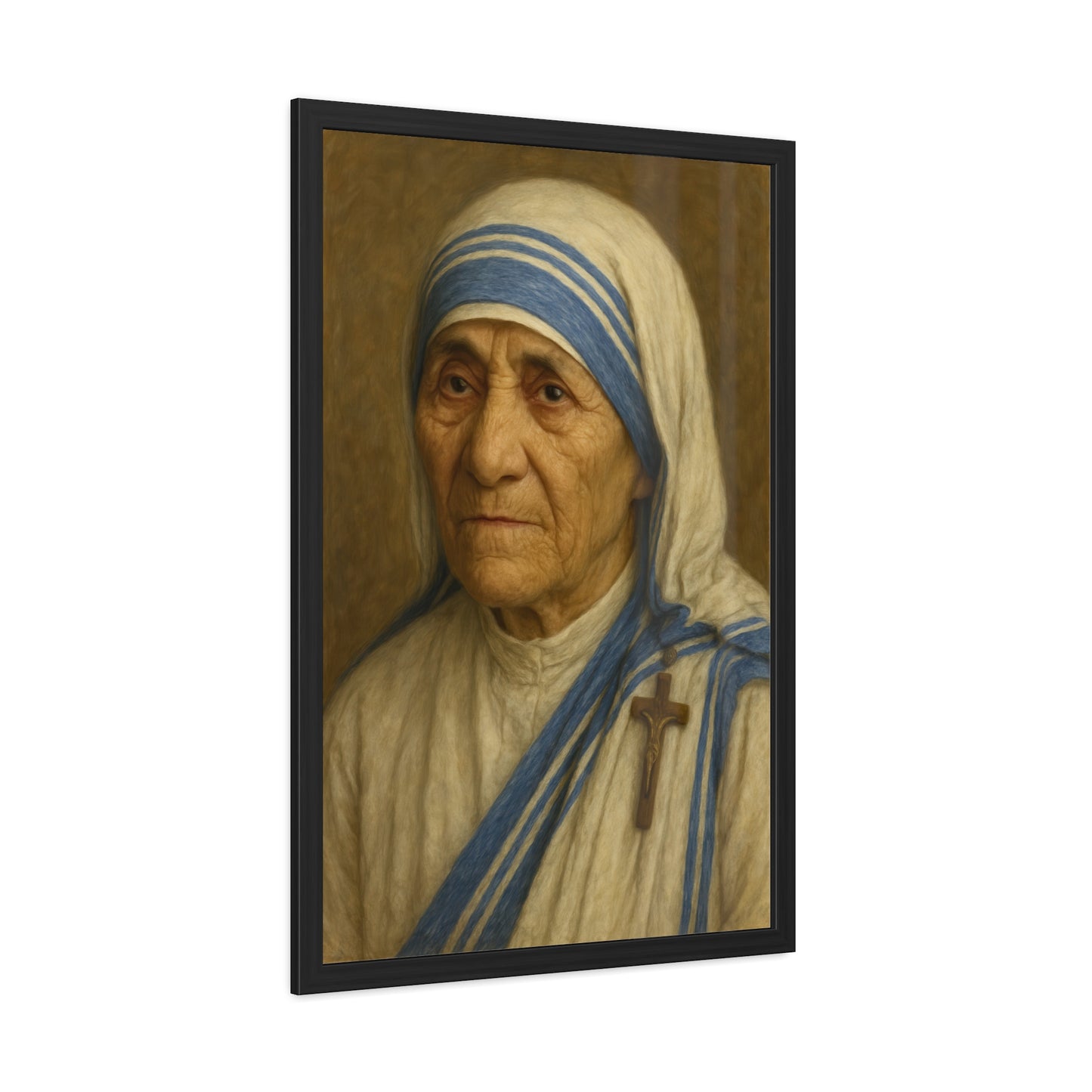Inspirational Framed Posters, Saint Mother Teresa Art, Motivational Decor, Home Office Wall Art, Gift for Faith and Love