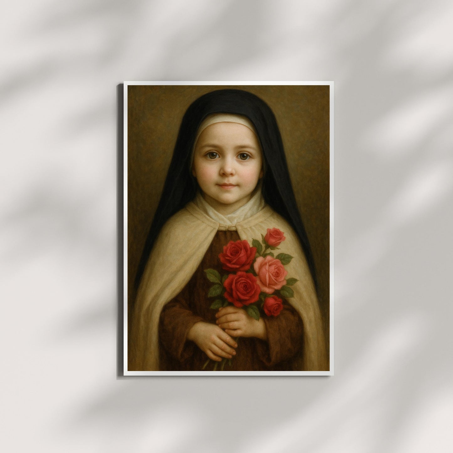 Saint Therese Art Print: Baby Saint Therese Catholic Nursery Decor, Baptism, Baby Shower Faith Gift ⬇️ Digital Download