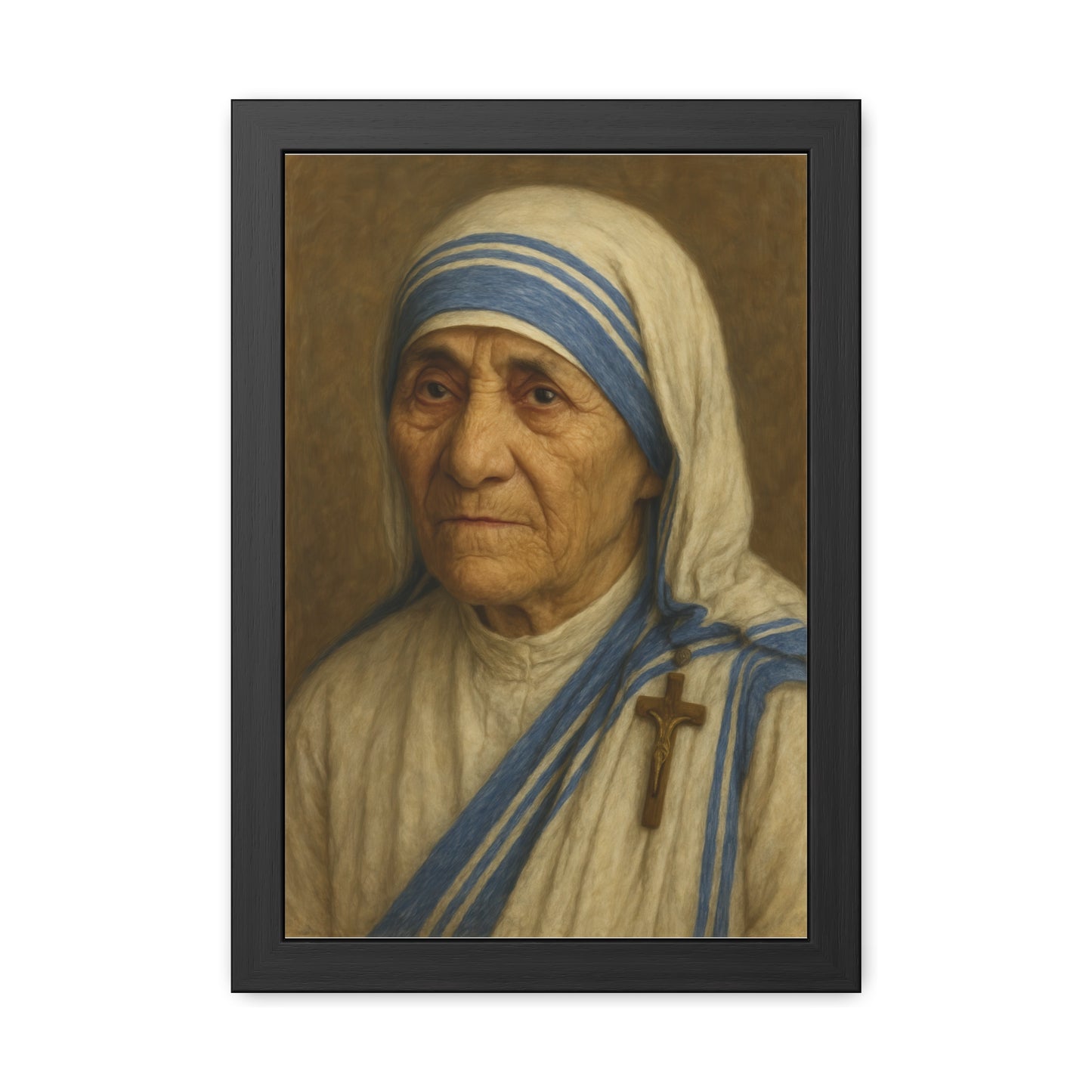 Inspirational Framed Posters, Saint Mother Teresa Art, Motivational Decor, Home Office Wall Art, Gift for Faith and Love