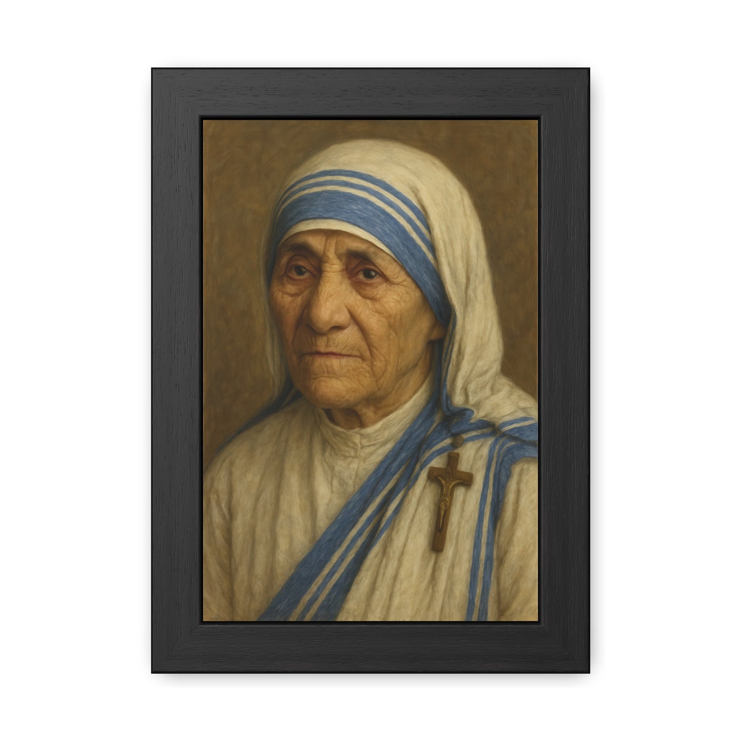 Inspirational Framed Posters, Saint Mother Teresa Art, Motivational Decor, Home Office Wall Art, Gift for Faith and Love