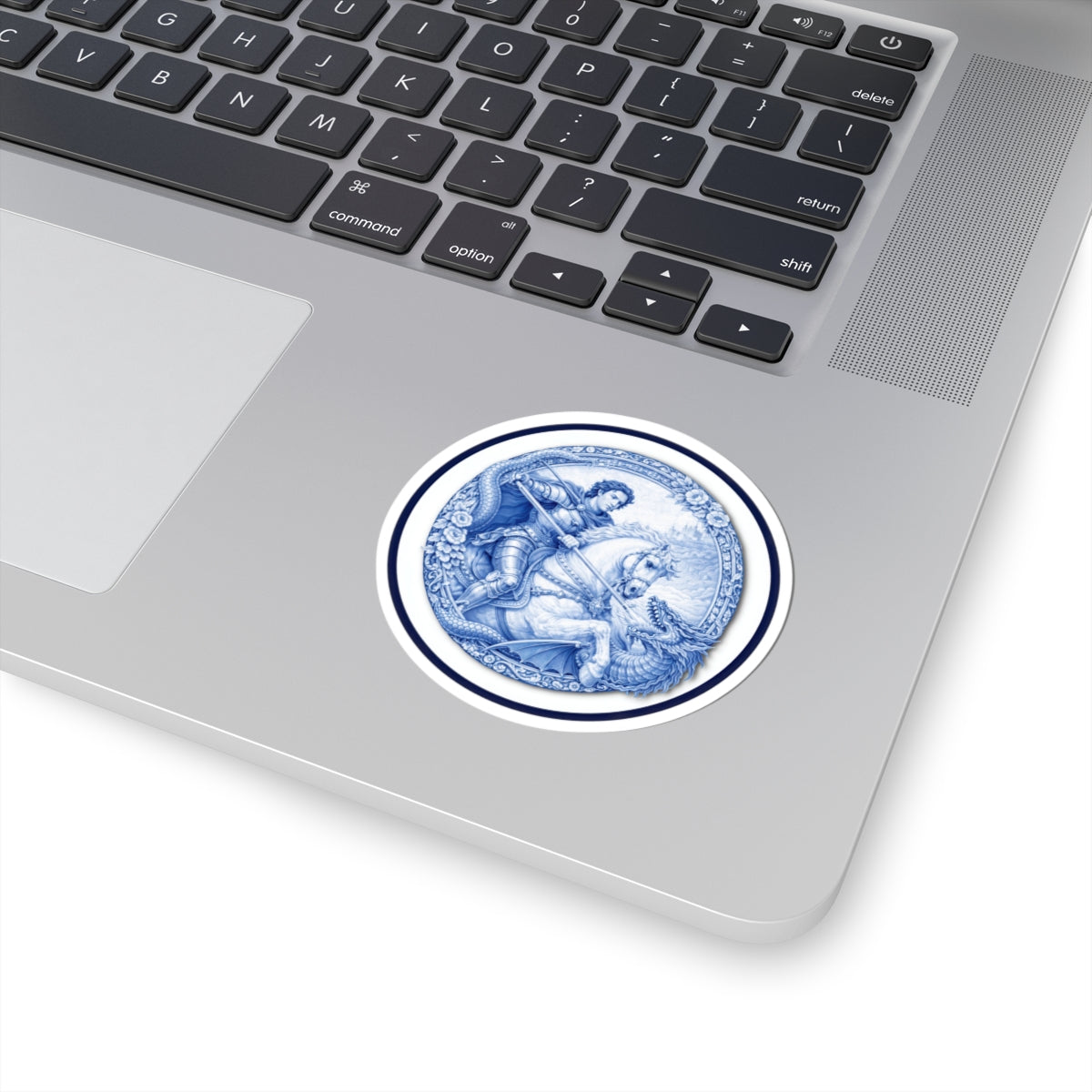 St. George and the Dragon Chinoiserie Kiss Cut Sticker