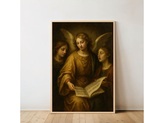 Singing Angels Print: Angelic Choir, Christian Wall Art Home Decor ⬇️ Digital Download
