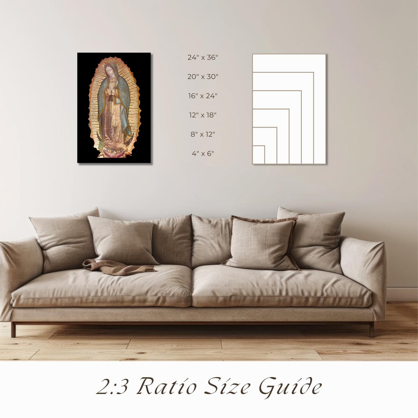 Our Lady of Guadalupe Print: Catholic Home Decor, Christian Wall Art ⬇️ Digital Download