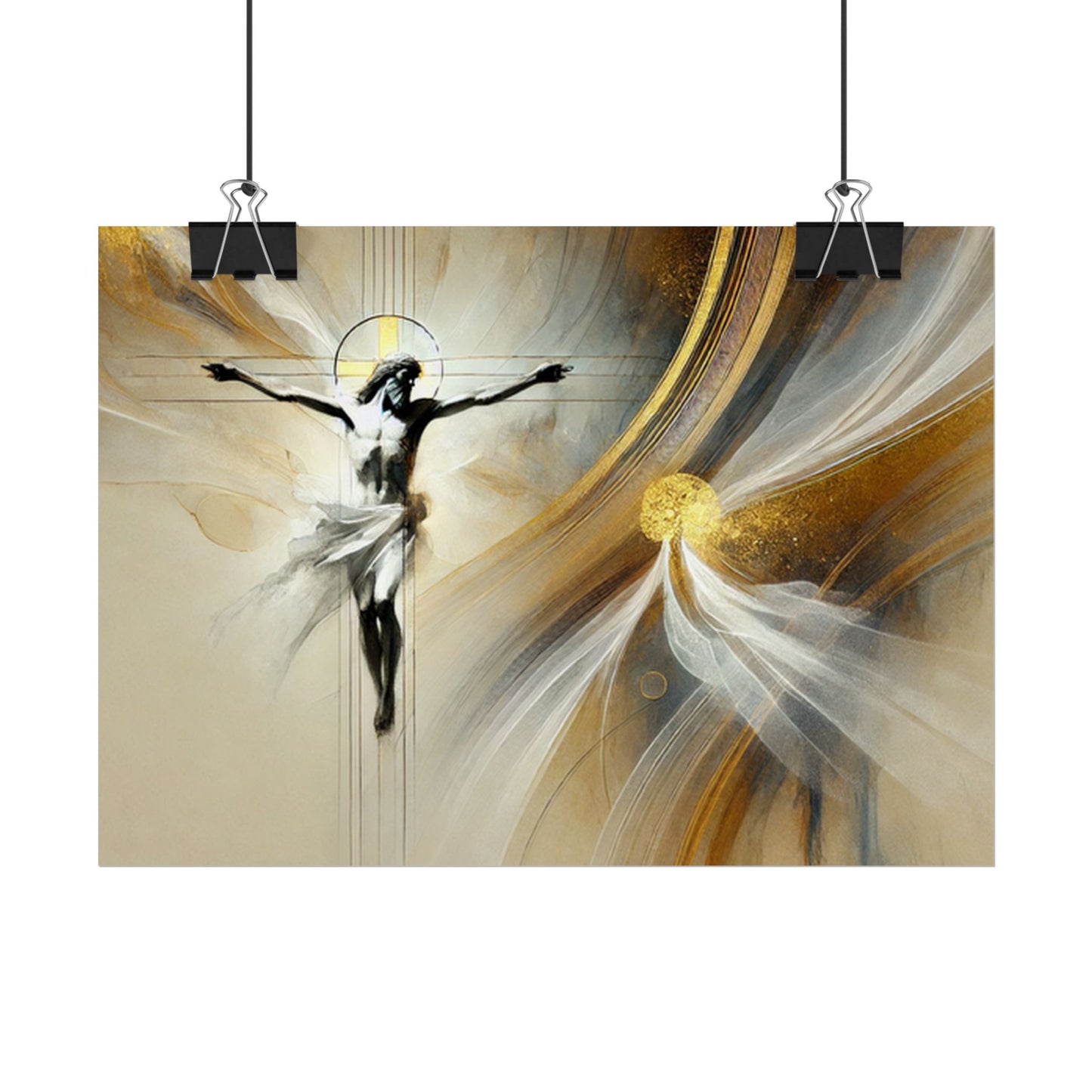 Sacred rolled posters, spiritual wall art, divine decor, Christian artwork, religious home decoration