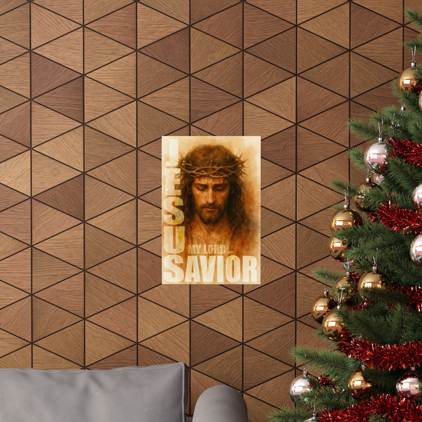 Christian Wall Art, Matte Vertical Posters, Jesus My Lord and Savior, Inspirational Print, Religious Home Decor, Faith Gifts, Religious
