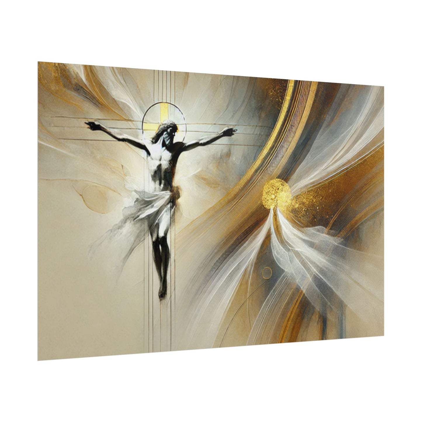 Sacred rolled posters, spiritual wall art, divine decor, Christian artwork, religious home decoration