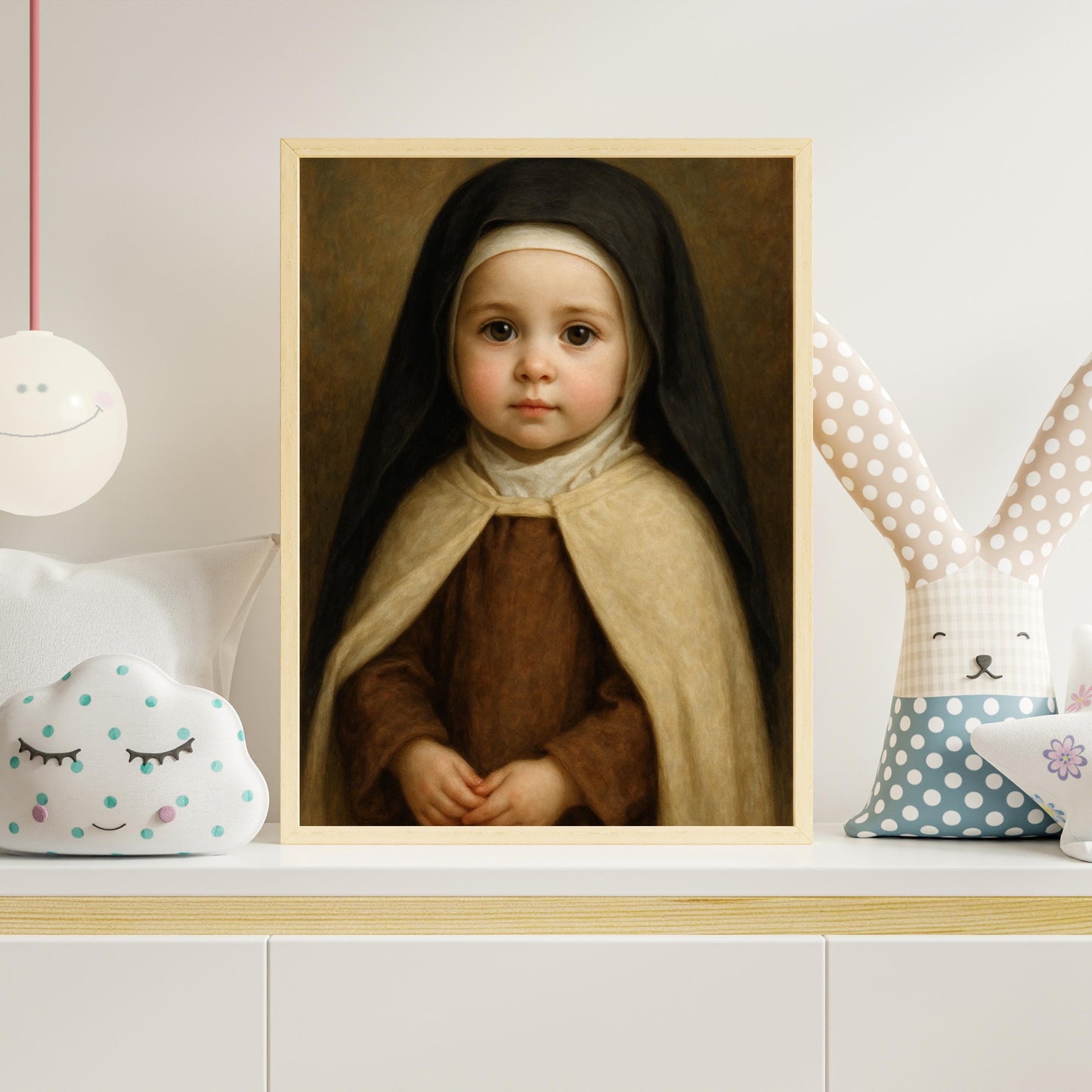 Teresa of Avila Print: Baby Saint Teresa of Avila Catholic Nursery Decor, Baptism, Baby Shower Art Print Gift ⬇️ Digital Download