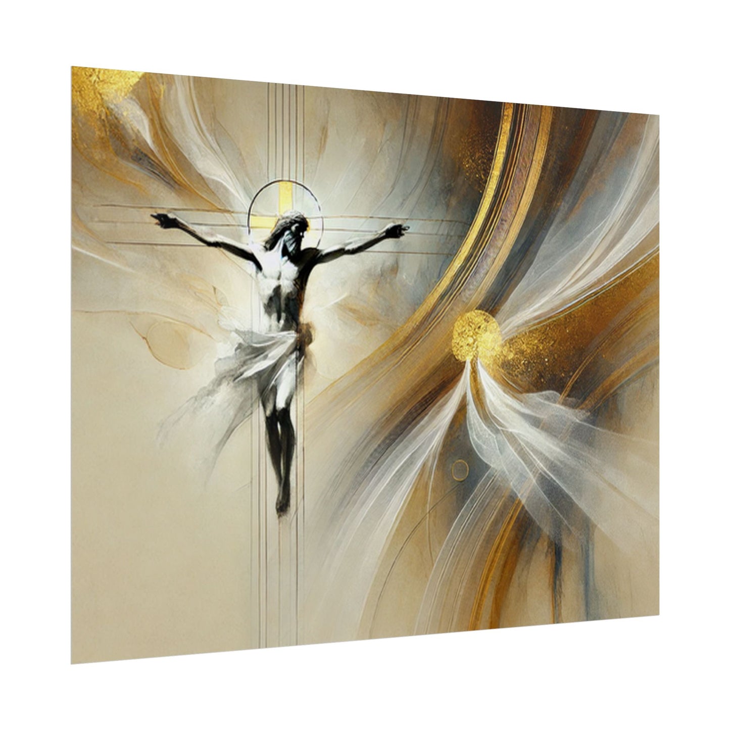 Sacred rolled posters, spiritual wall art, divine decor, Christian artwork, religious home decoration