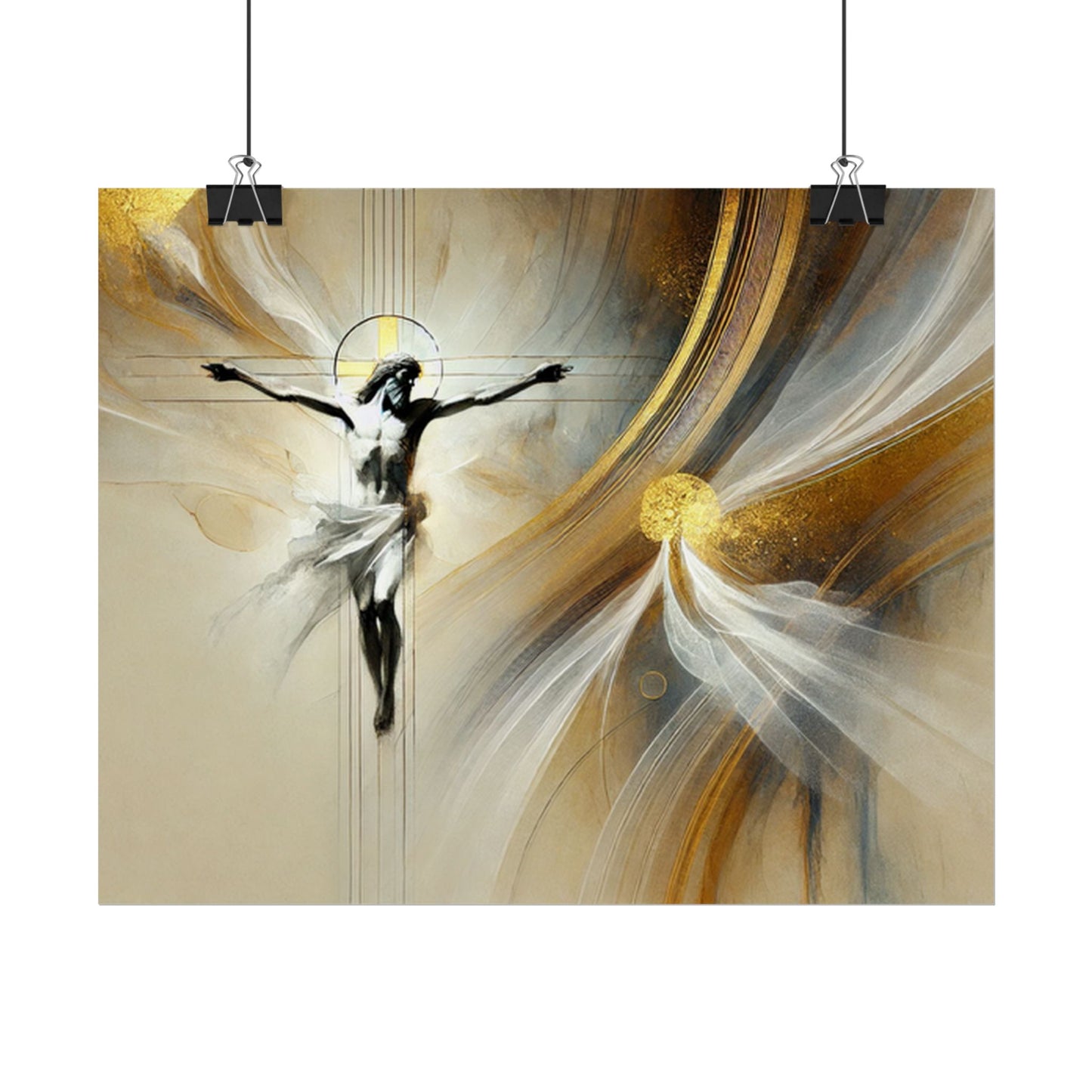 Sacred rolled posters, spiritual wall art, divine decor, Christian artwork, religious home decoration