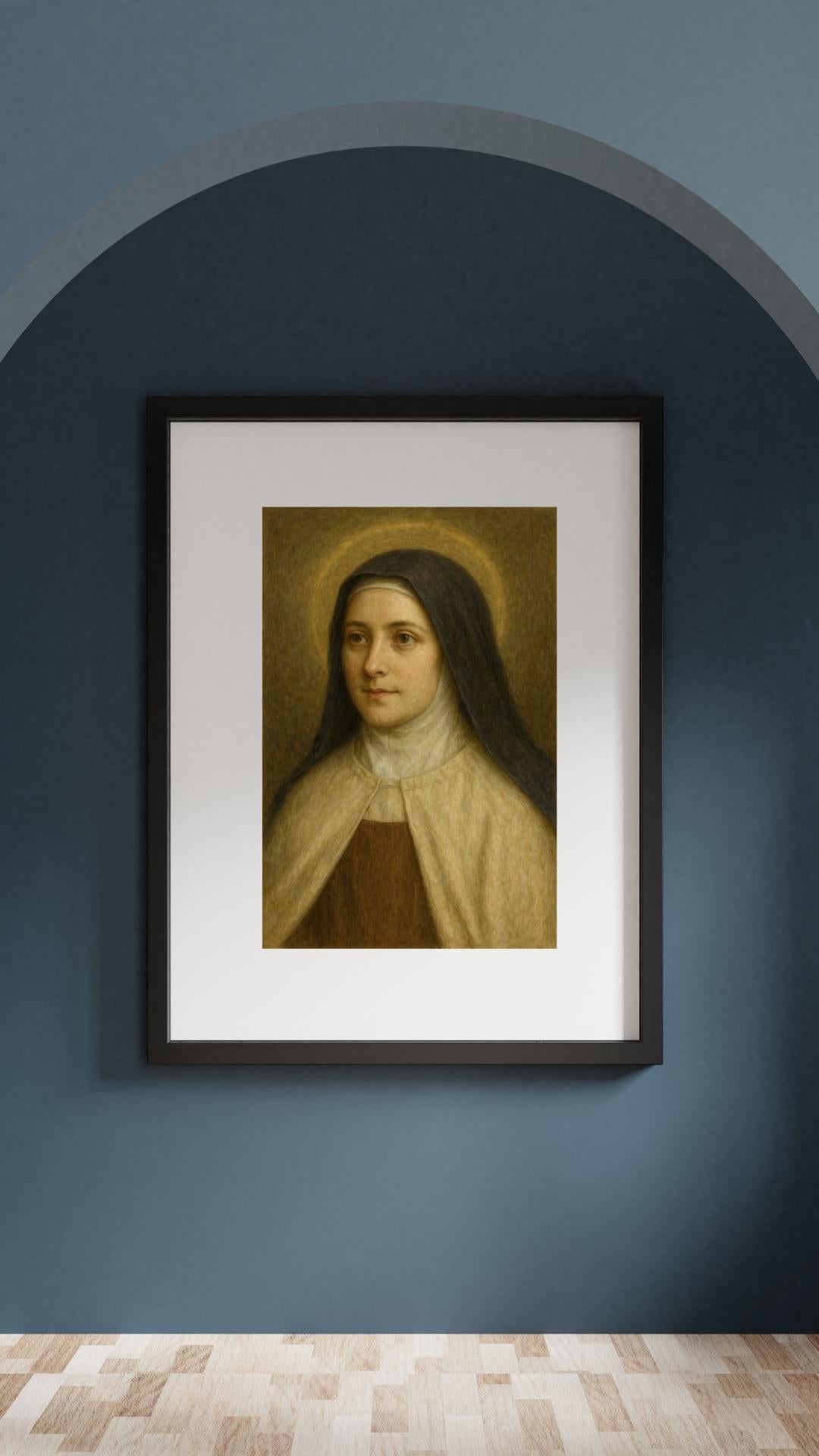 Saint Thérèse of Lisieux Portrait: Catholic Christian Wall Art ⬇️ Digital Download