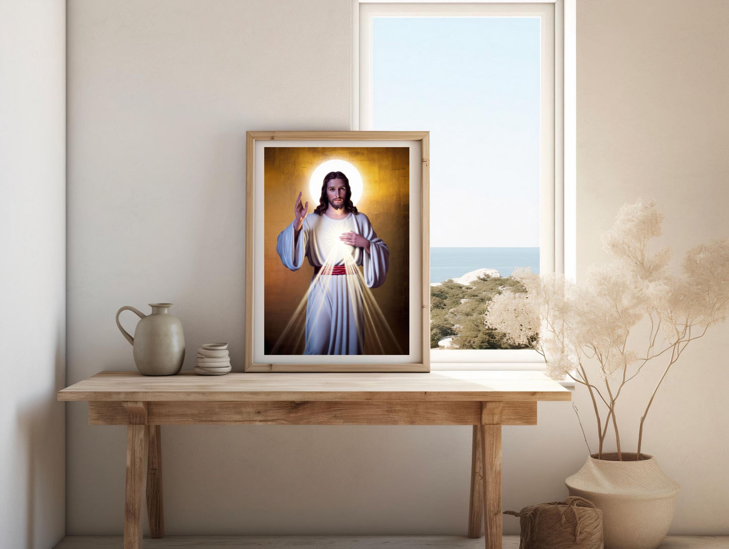 Divine Mercy Jesus Printable Wall Art: Catholic Divine Mercy Image, Christian Religious Wall Decor, Sacred Jesus Poster ⬇️ Digital Download