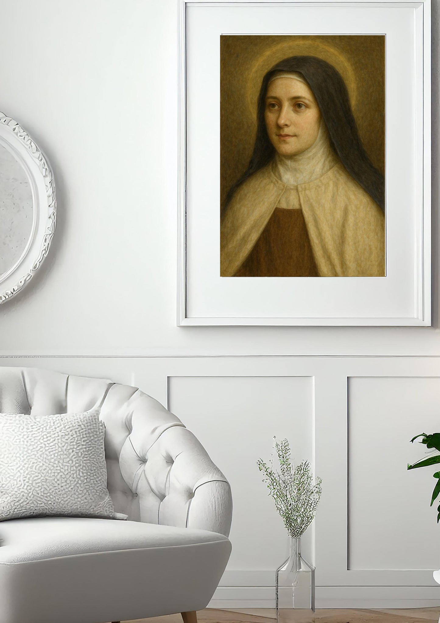 Saint Thérèse of Lisieux Portrait: Catholic Christian Wall Art ⬇️ Digital Download