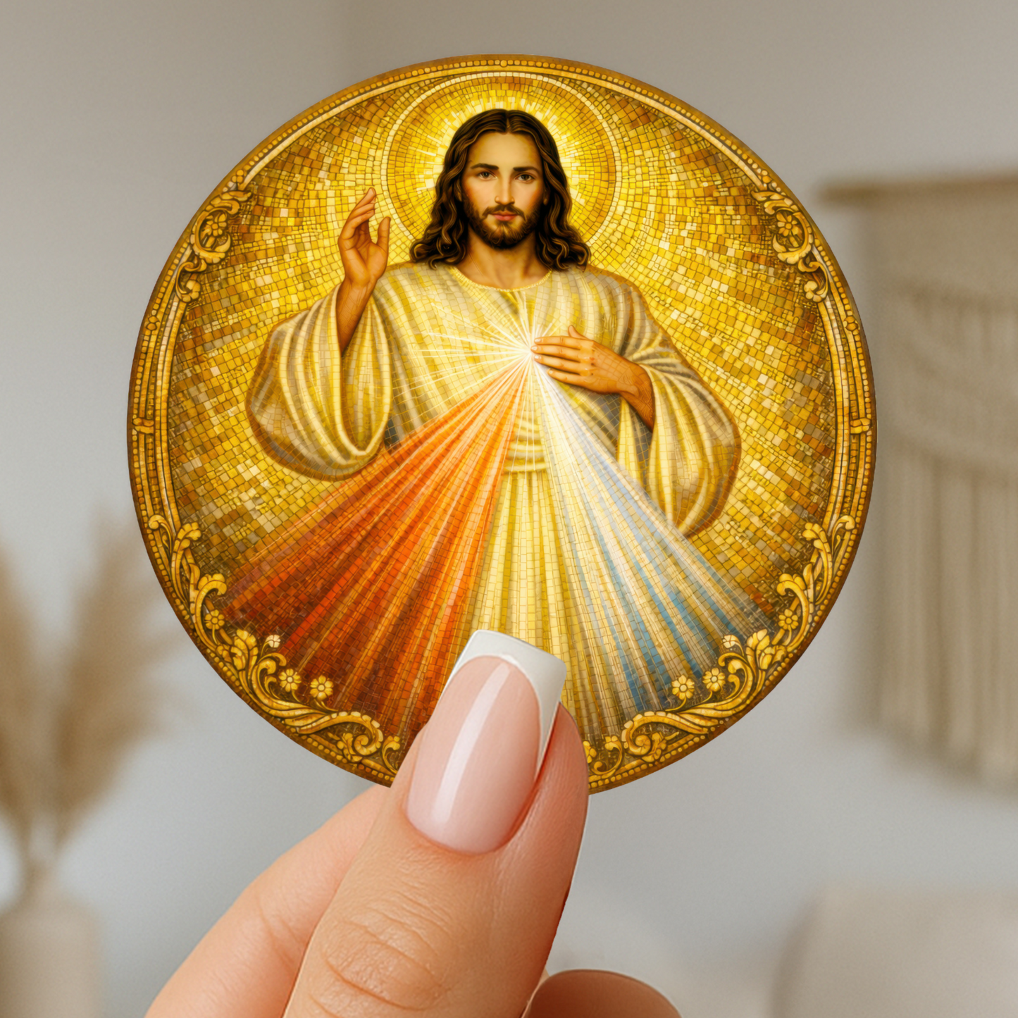 Divine Mercy of Jesus Kiss-Cut Stickers