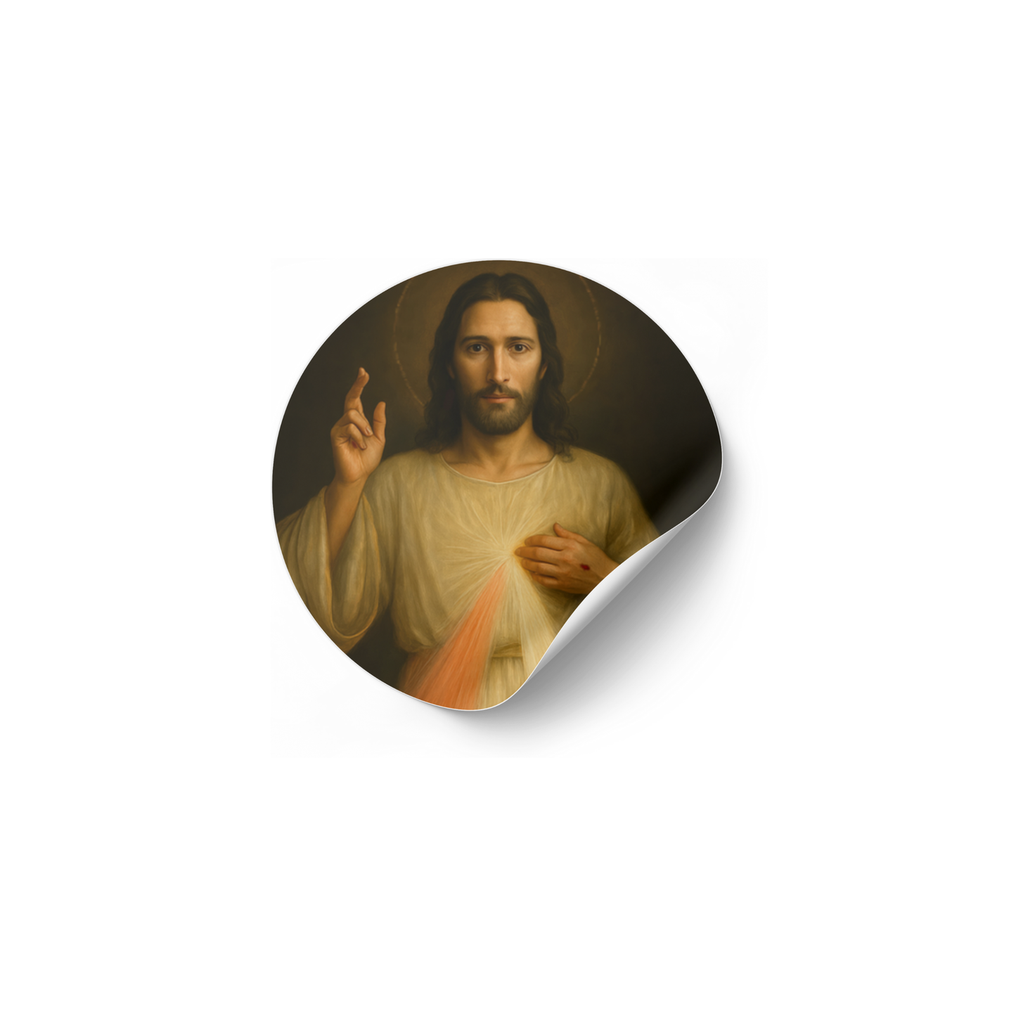 Divine Mercy of Jesus Kiss-Cut Stickers, Religious Sticker, Catholic Gift, Faith Sticker, Spiritual Decal, Religious Art Sticker