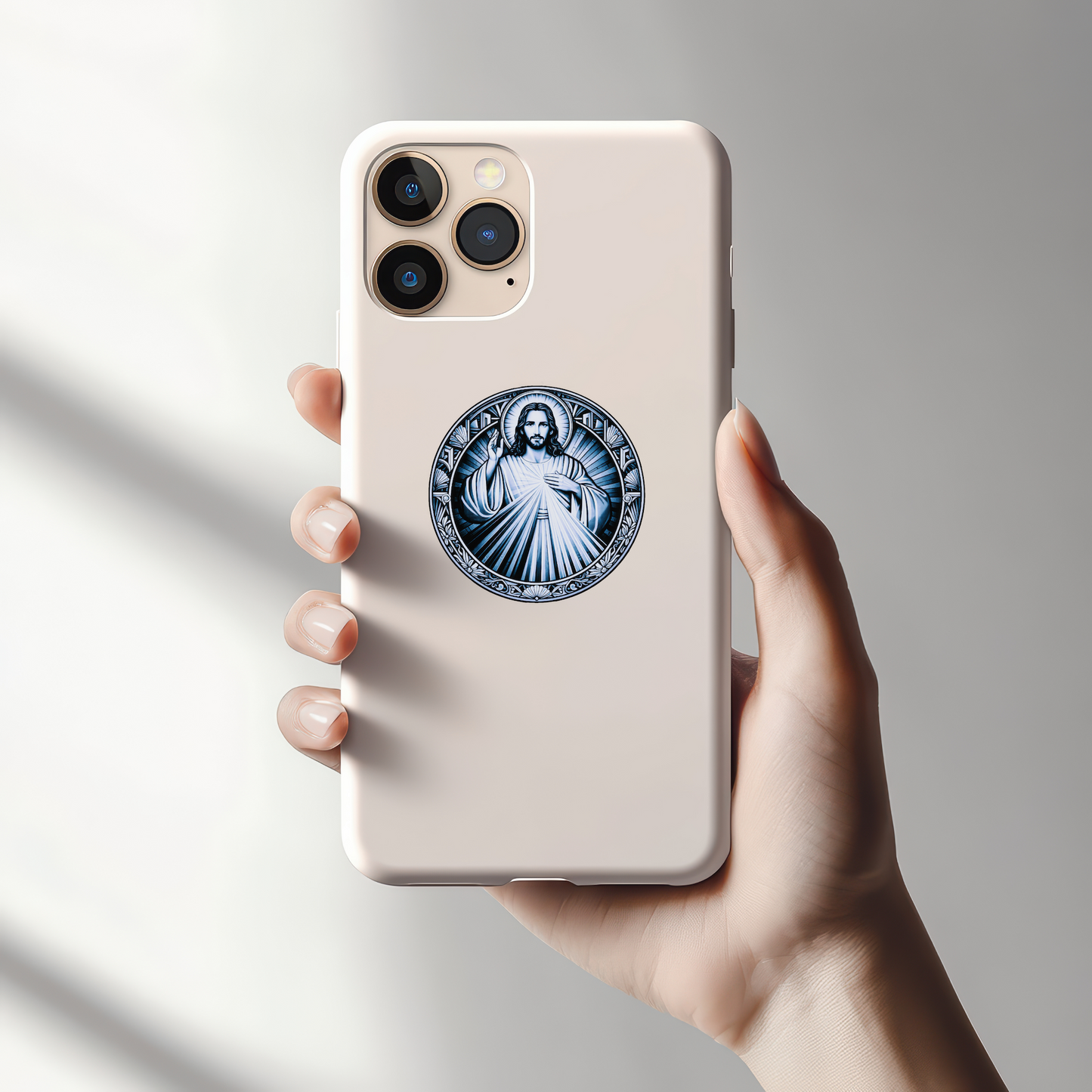 Divine Mercy Jesus Chinoiserie Kiss-Cut Stickers