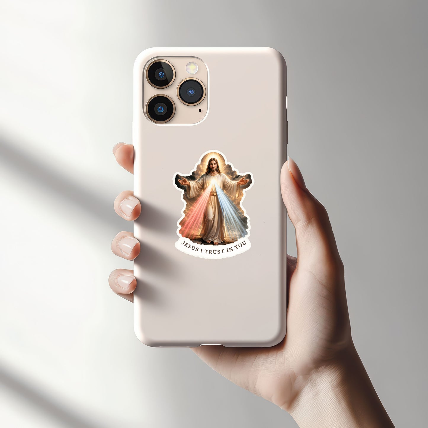 Divine Mercy Jesus Kiss-Cut Sticker | Jesus I Trust In You