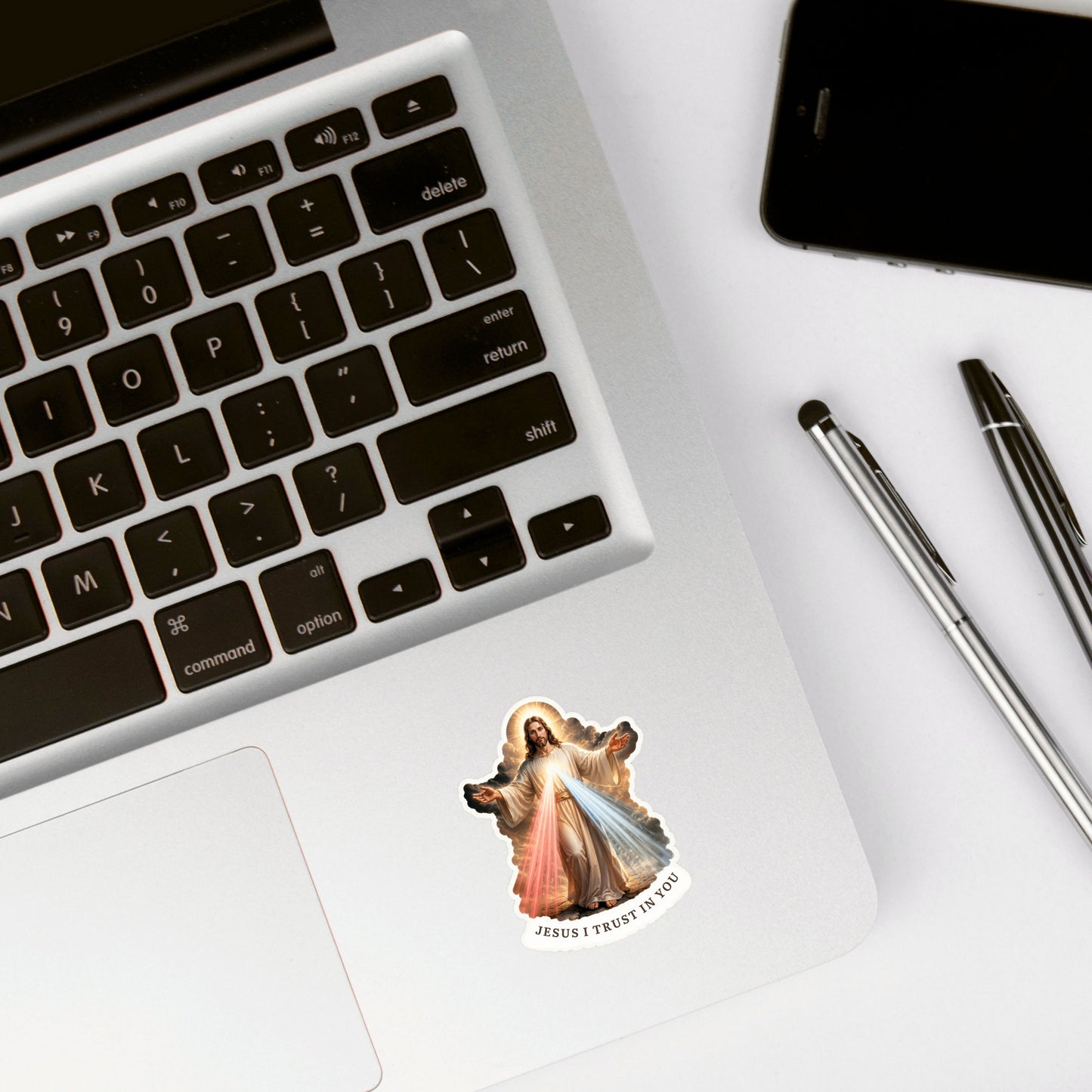Divine Mercy Jesus Kiss-Cut Sticker | Jesus I Trust In You