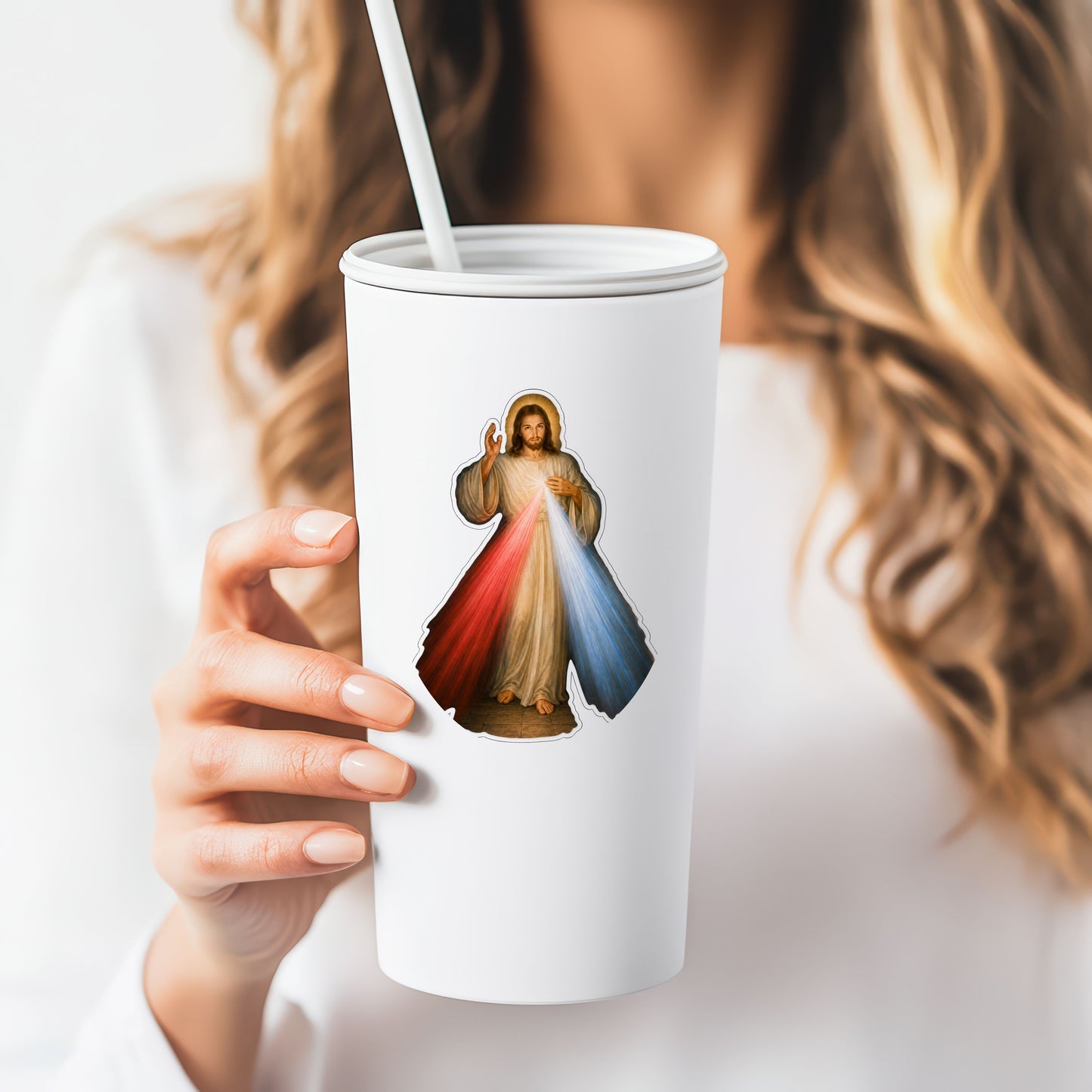 Divine Mercy of Jesus Kiss-Cut Stickers | Religious Devotional Sticker