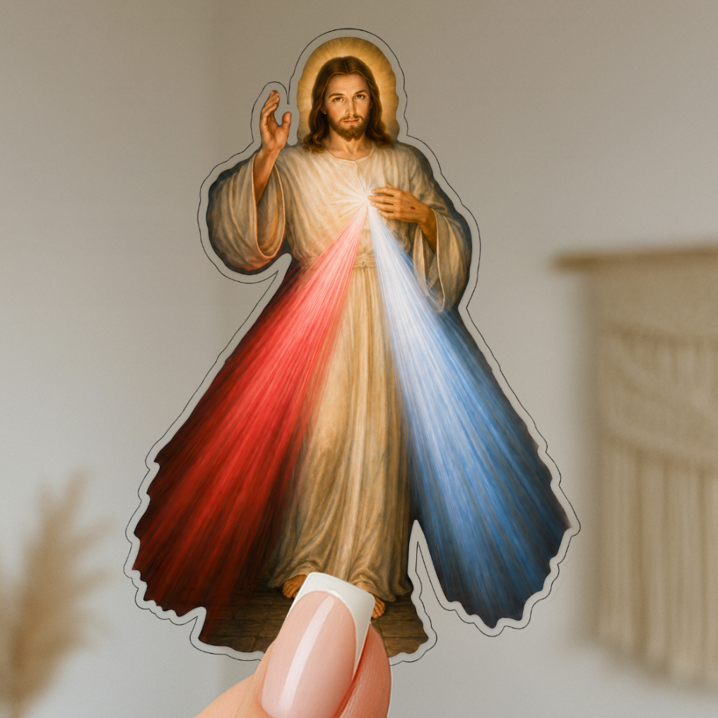 Divine Mercy of Jesus Kiss-Cut Stickers | Religious Devotional Sticker