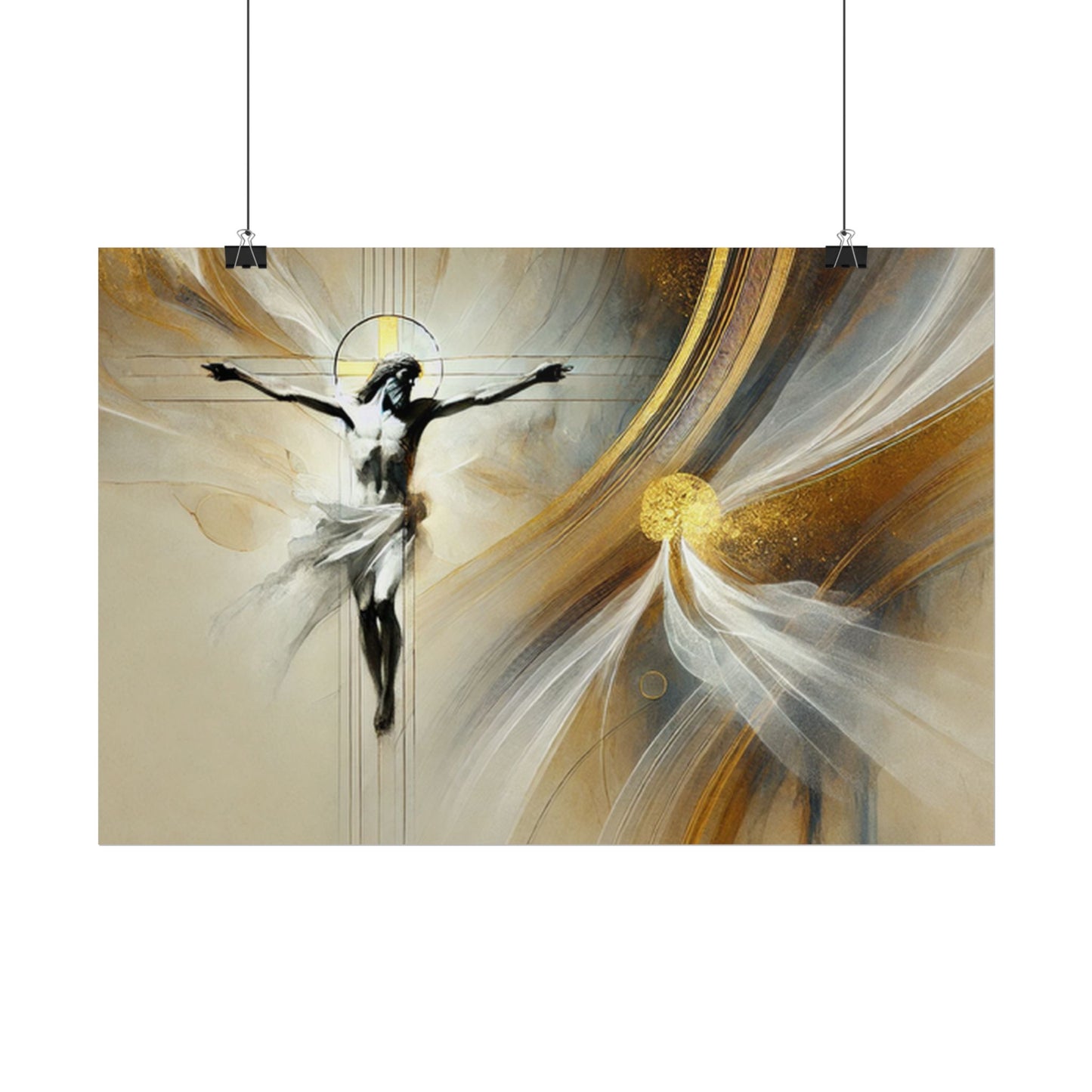 Sacred rolled posters, spiritual wall art, divine decor, Christian artwork, religious home decoration