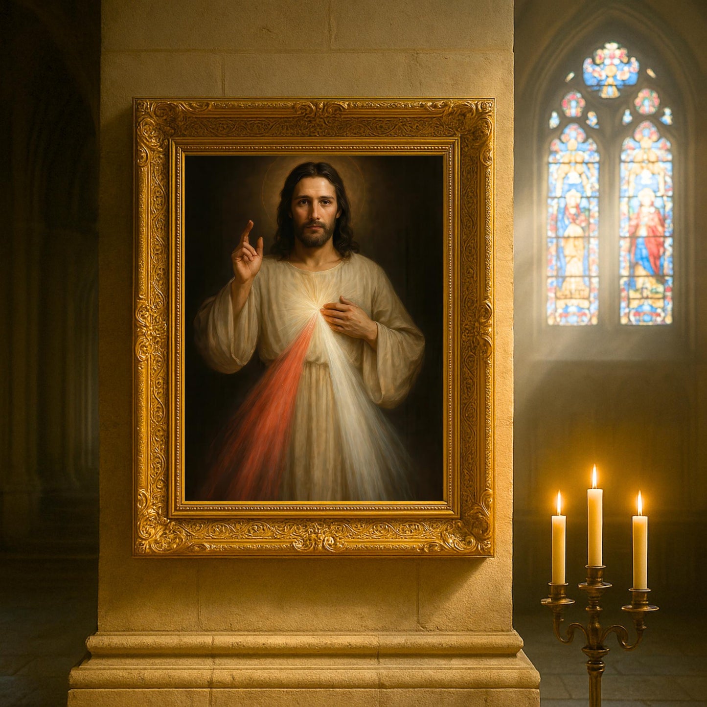 Divine Mercy Jesus Print: Catholic Home Decor, Christian Wall Art ⬇️ Digital Download