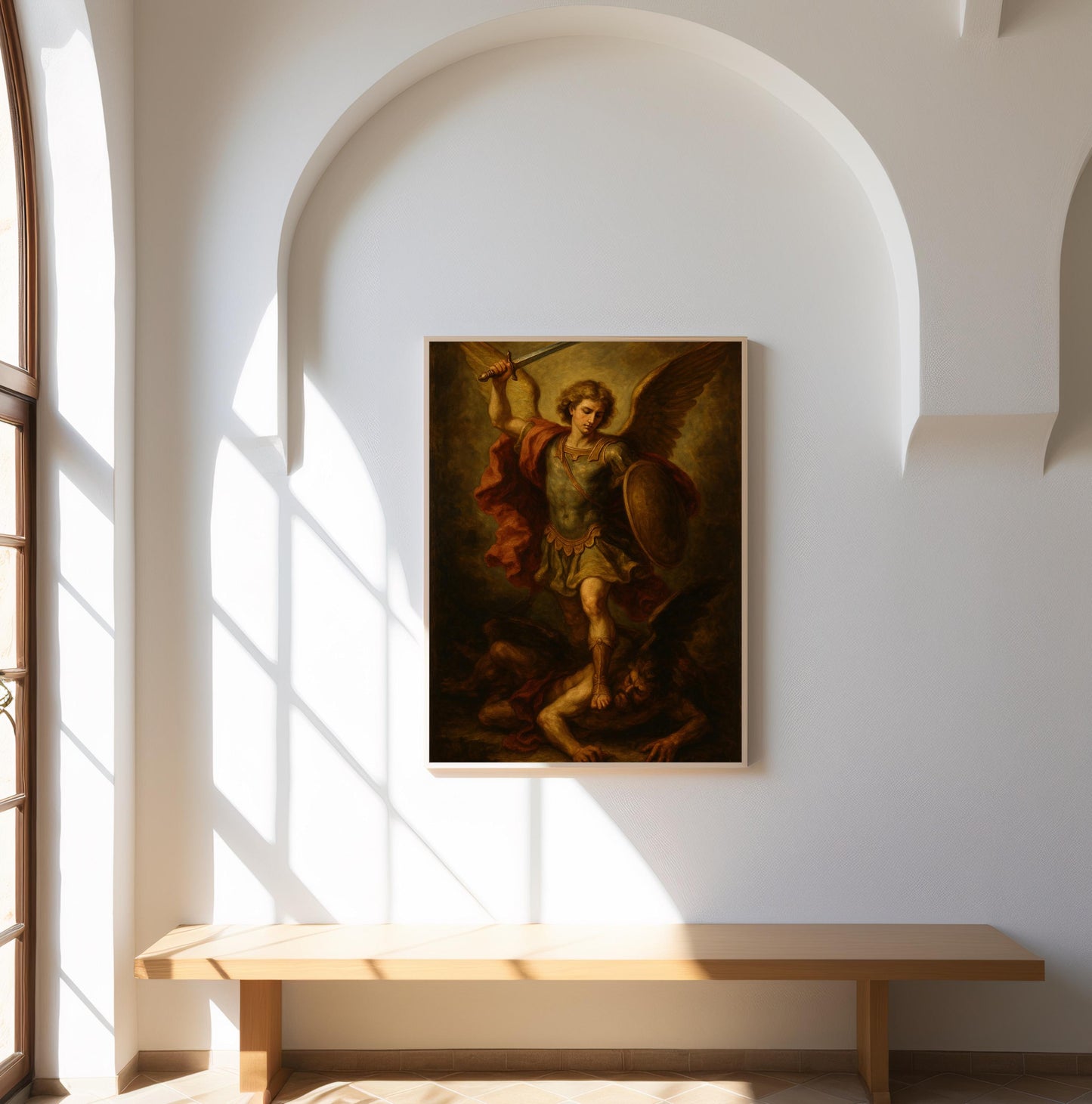 Archangel Michael Print: Angel Warrior Artwork ⬇️ Digital Download