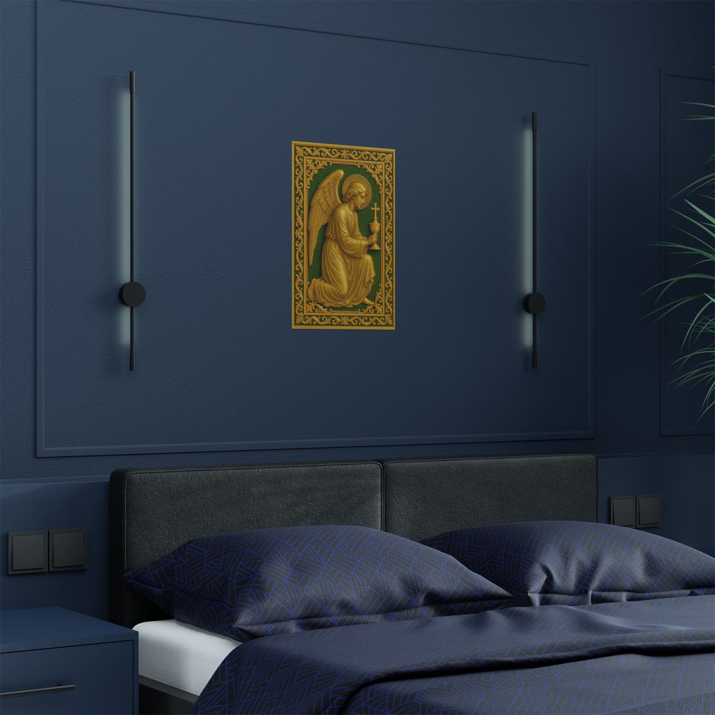 Guardian Angel Tabernacle, Religious Art Poster Print, Spiritual Wall Decor, Christian Faith, Inspirational, Home Wall Hanging