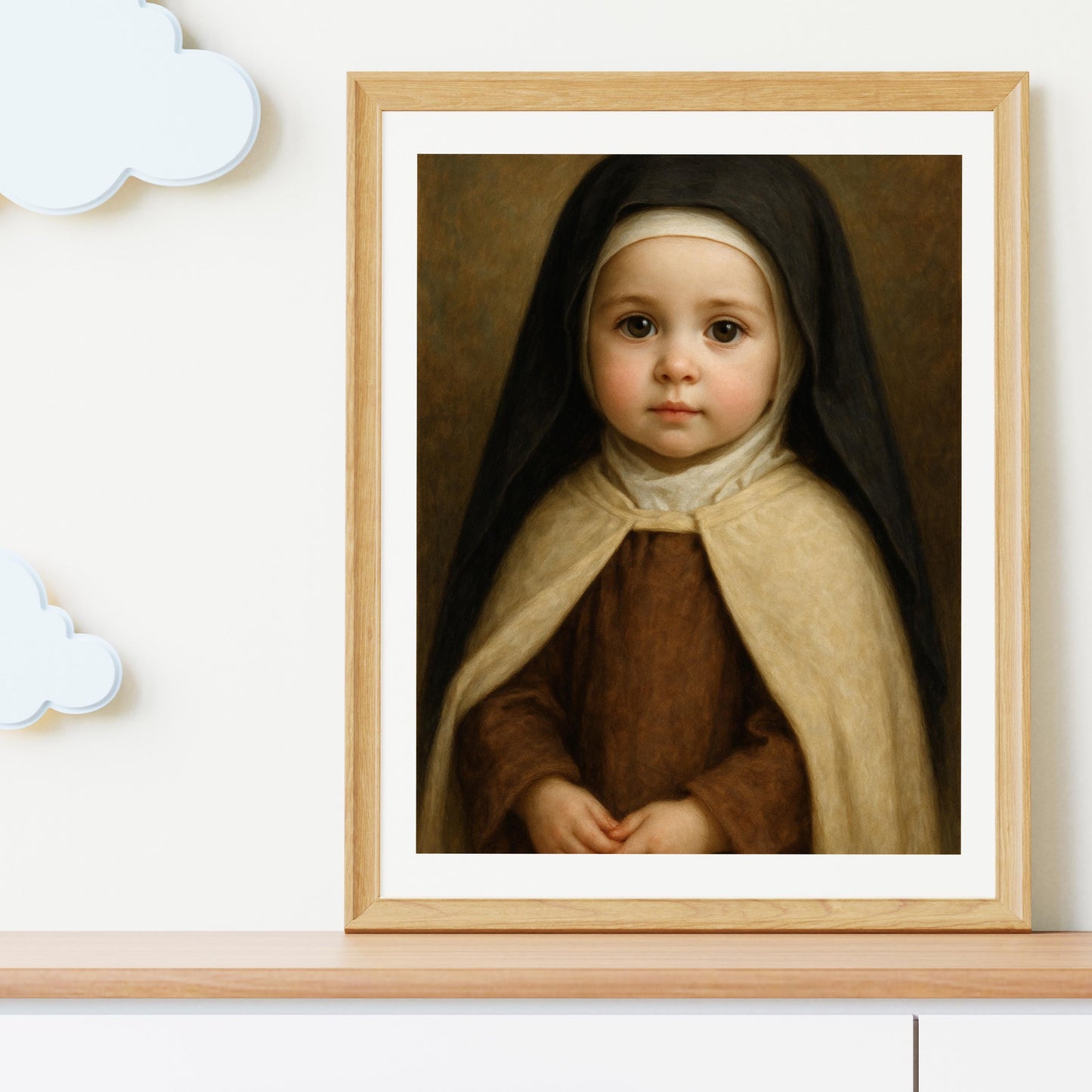 Teresa of Avila Print: Baby Saint Teresa of Avila Catholic Nursery Decor, Baptism, Baby Shower Art Print Gift ⬇️ Digital Download