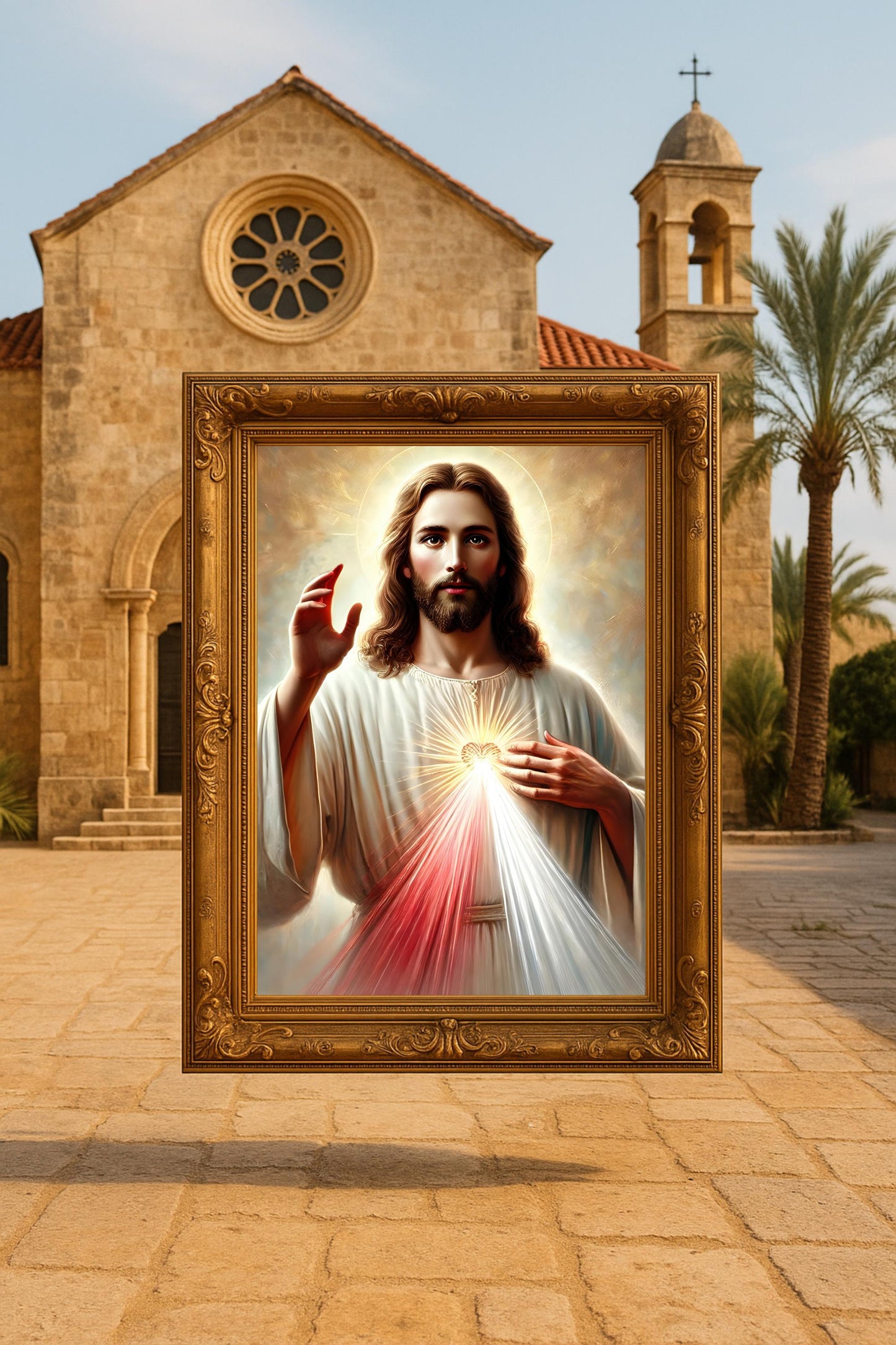 Divine Mercy Jesus Art: Sacred Heart Catholic Christian Wall Art Print ⬇️ Digital Download