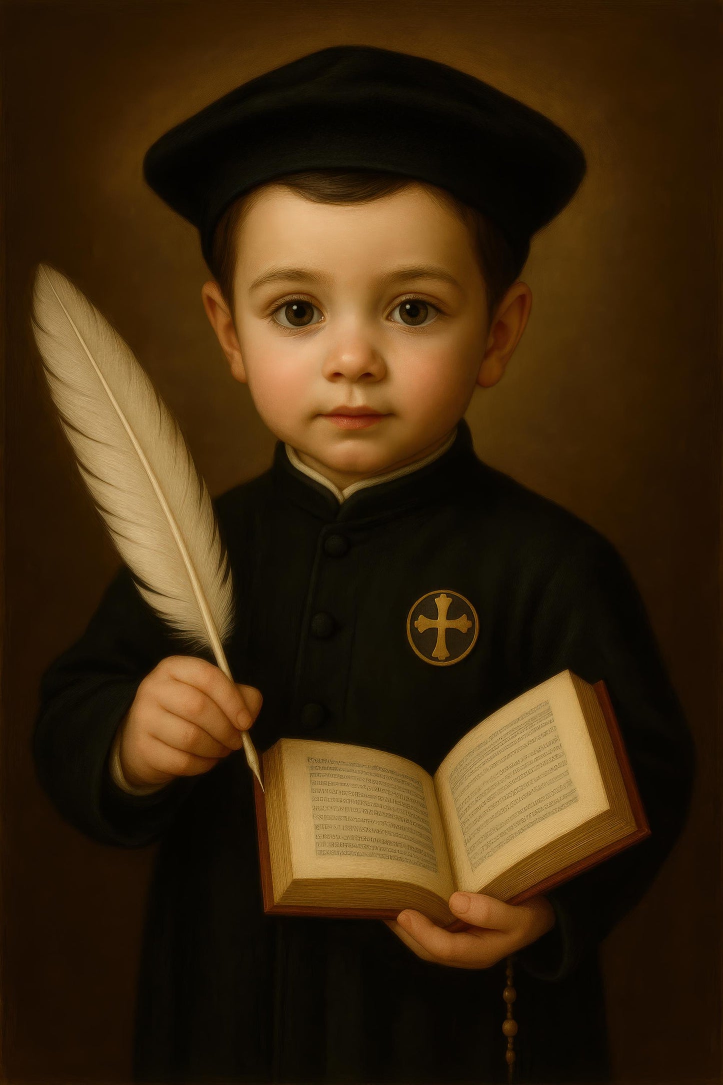 Saint Ignatius Art Print: Baby Saint Ignatius of Loyola Catholic Nursery Decor, Baptism, Baby Shower Faith Gift ⬇️ Digital Download