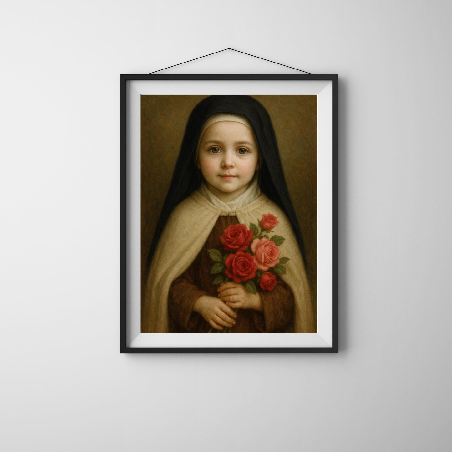 Saint Therese Art Print: Baby Saint Therese Catholic Nursery Decor, Baptism, Baby Shower Faith Gift ⬇️ Digital Download